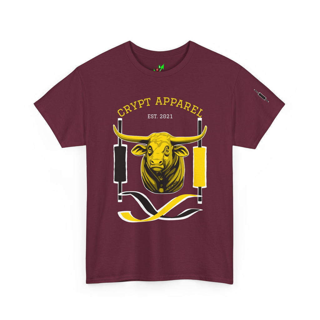 Golden Cross Bull Market Tee — "Crypt Apparel" Crypto Trading Stock Trading T-Shirt