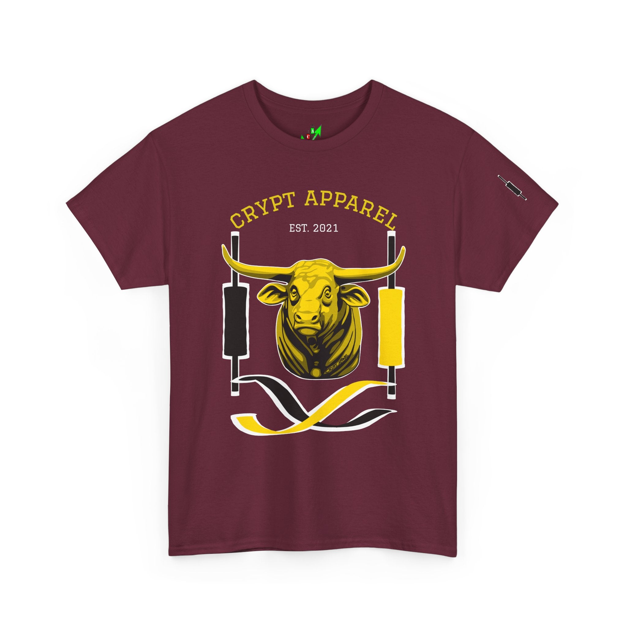 Golden Cross Bull Market Tee — "Crypt Apparel" Crypto Trading Stock Trading T-Shirt
