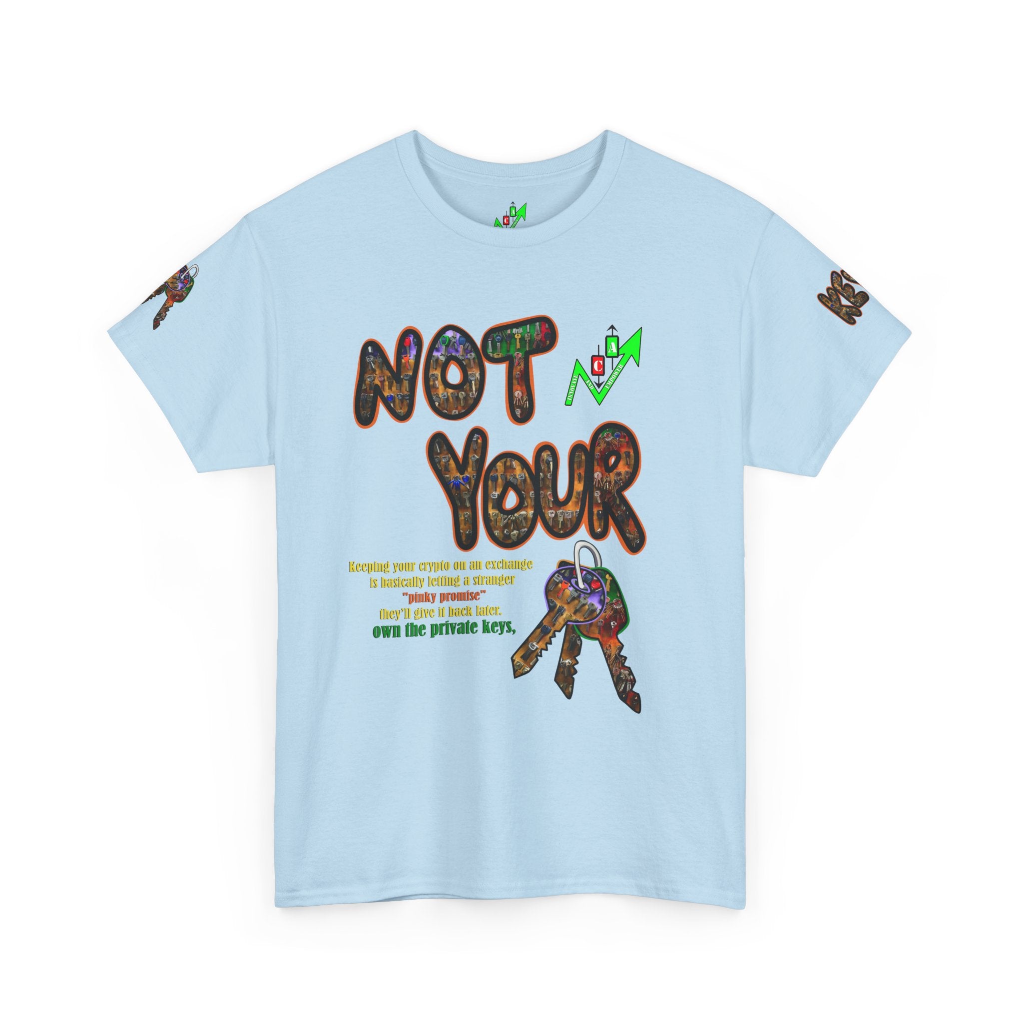 Not Your Keys Graphic Tee — "Crypt Apparel" Statement T-Shirt