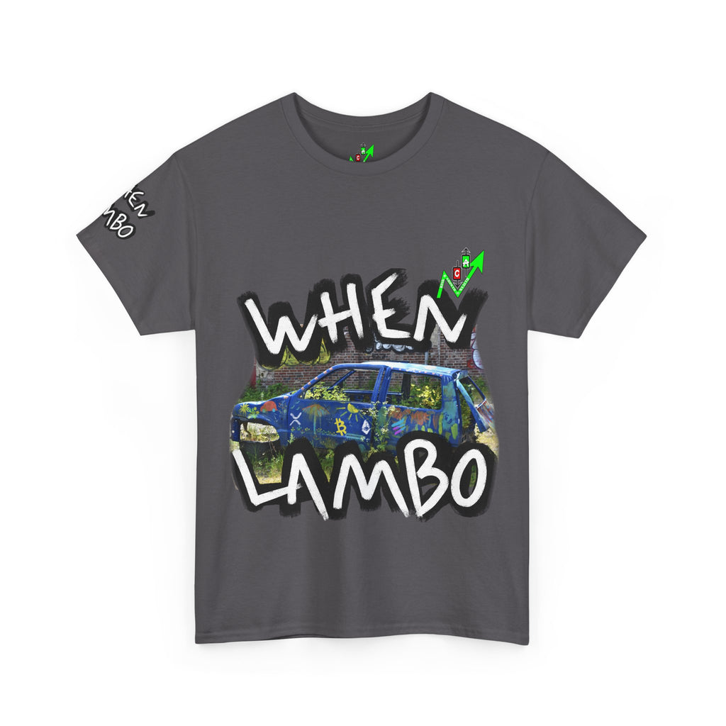 When Lambo Bitcoin inspired Crypto Graphic Tee | Crypt Apparel Car Streetwear