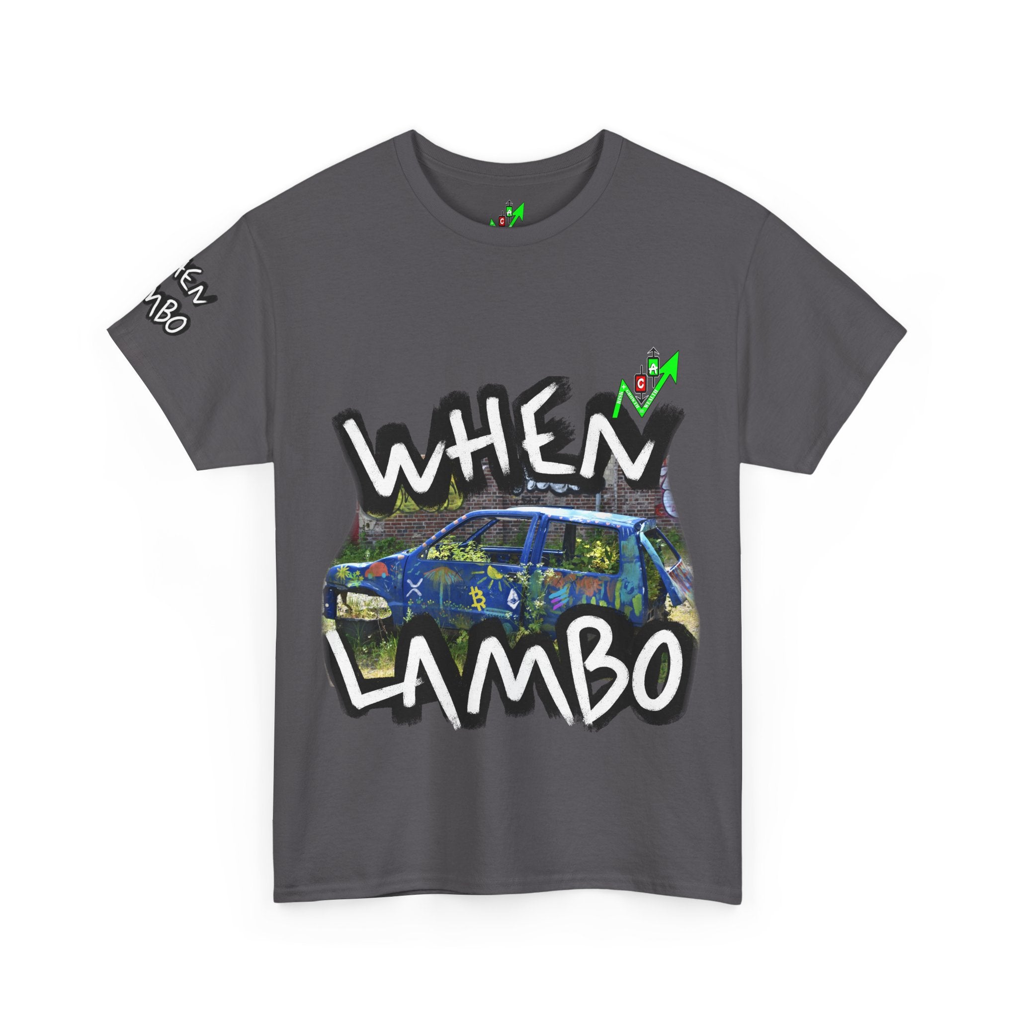 When Lambo Bitcoin inspired Crypto Graphic Tee | Crypt Apparel Car Streetwear