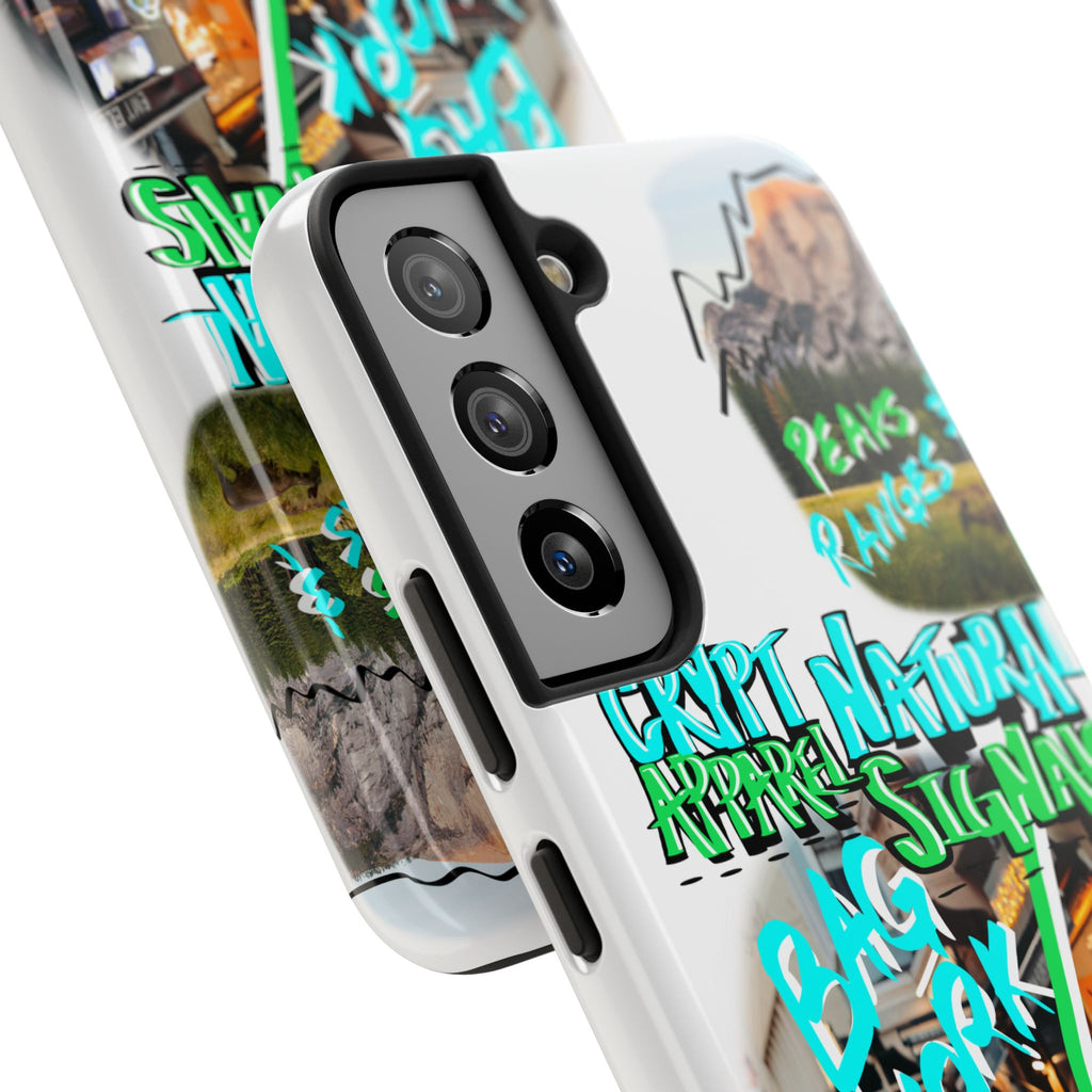 Natural Signals Tough Phone Case — Crypt Apparel Street Collage Design