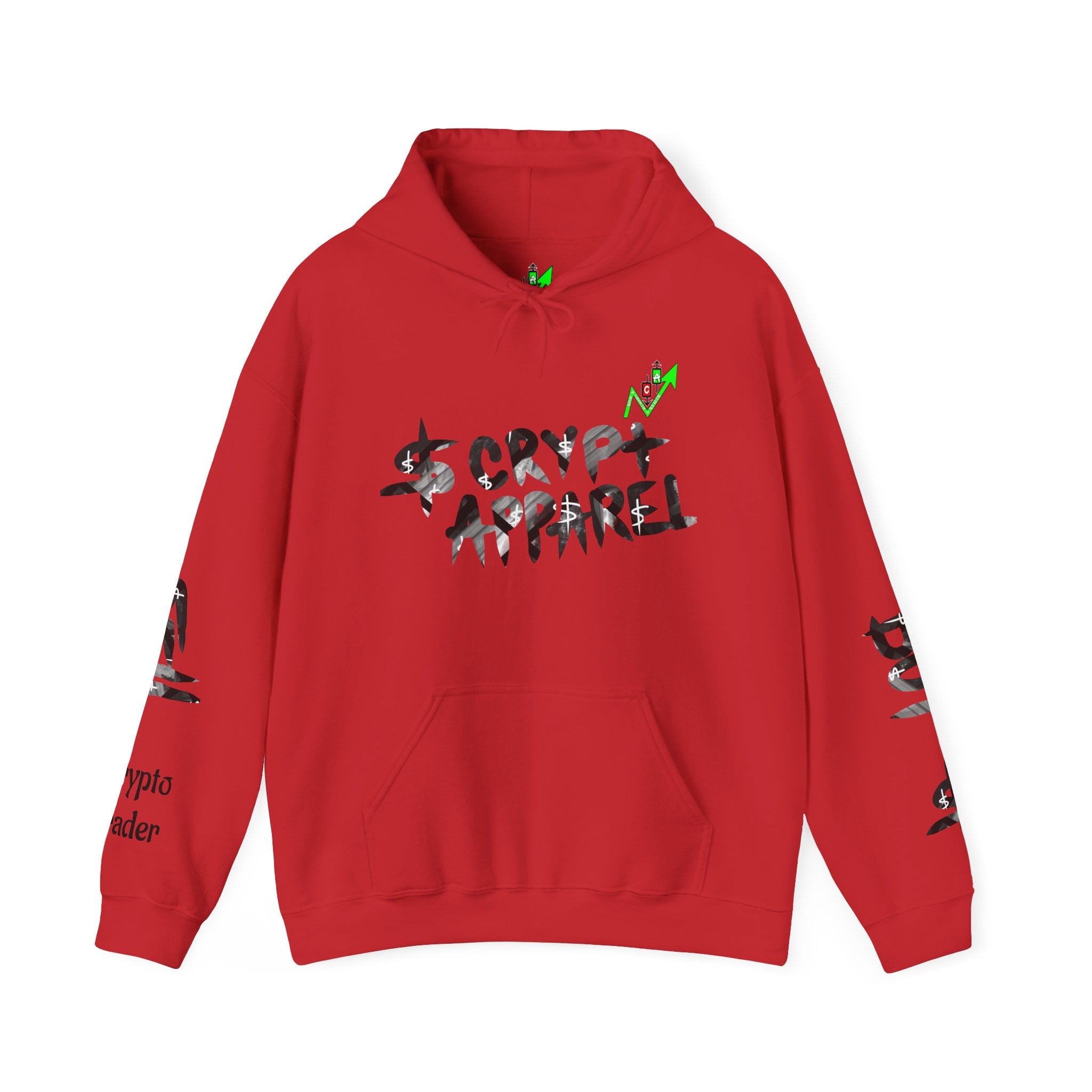 Black & White Crypto Collage Hoodie | Crypt Apparel Graphic Sweatshirt