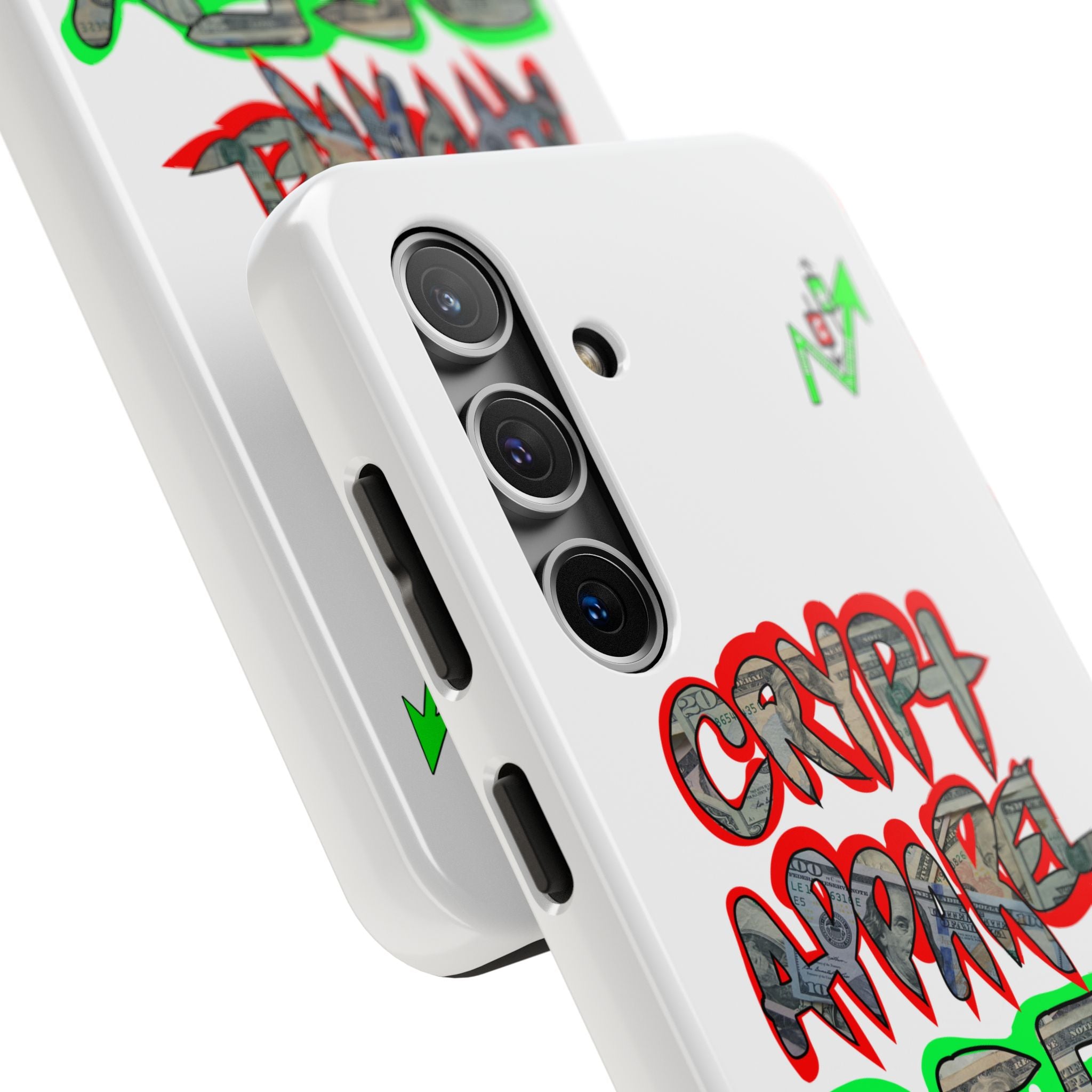 DEFY with DEFI Tough Phone Case — "Crypt Apparel: "Money" Graffiti Crypto Design