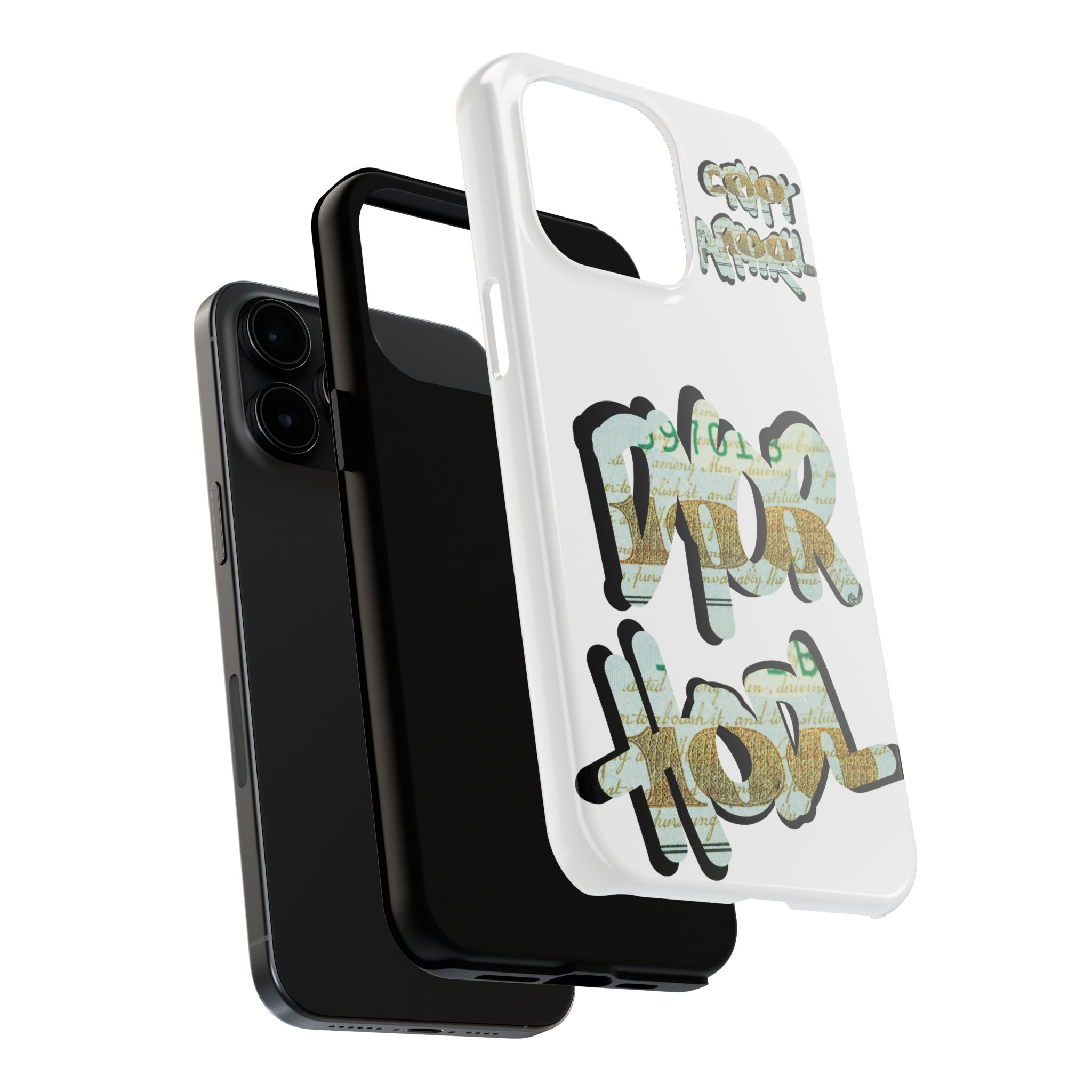 Tough Phone Case — Vintage Money Graffiti "Paper Hodl" Design
