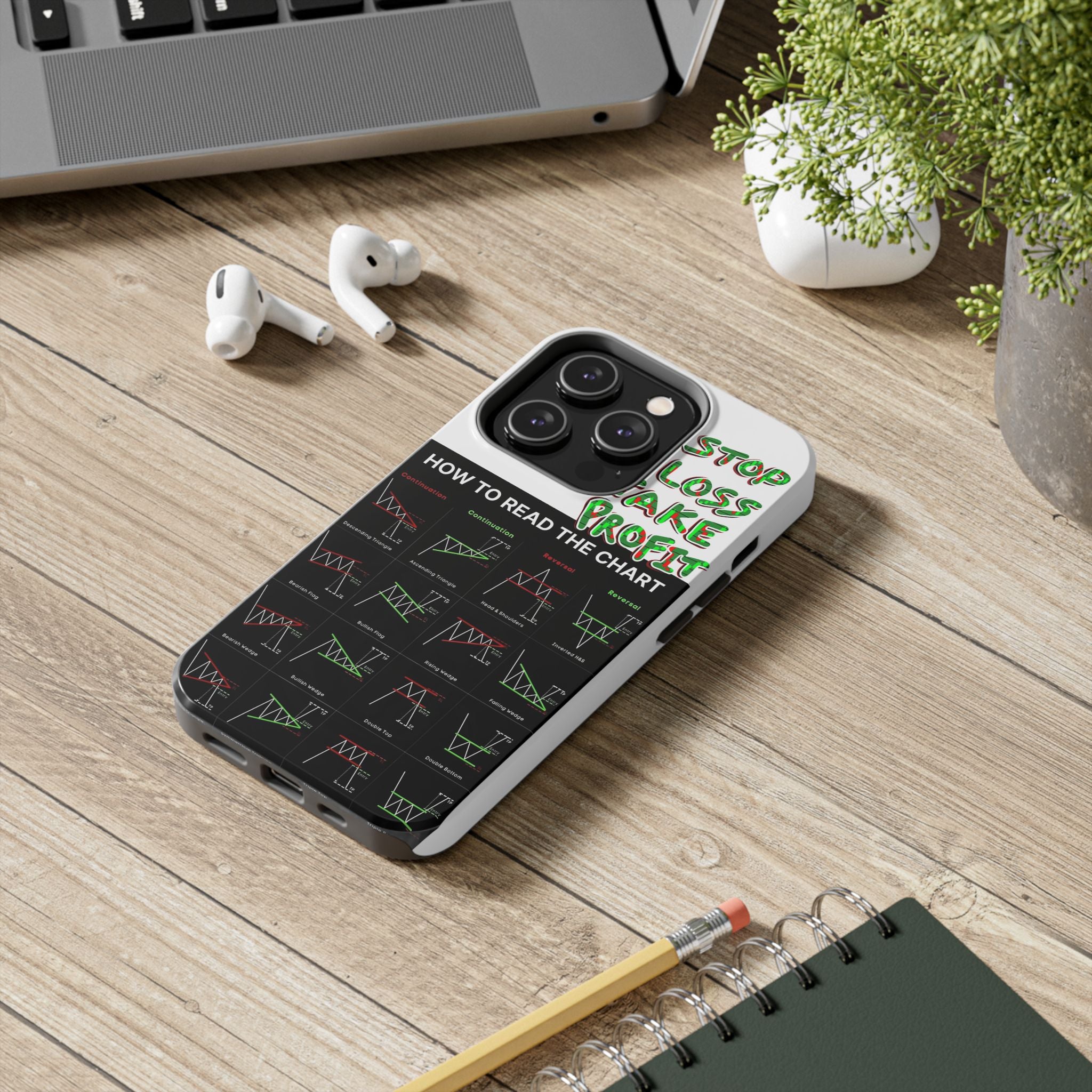 Charted Tough Phone Case — “Crypt Apparel” Trading Chart Guide