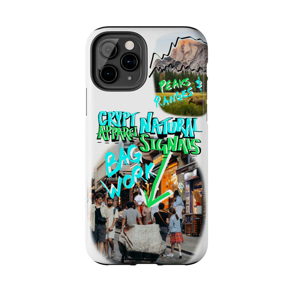 Natural Signals Tough Phone Case — Crypt Apparel Street Collage Design