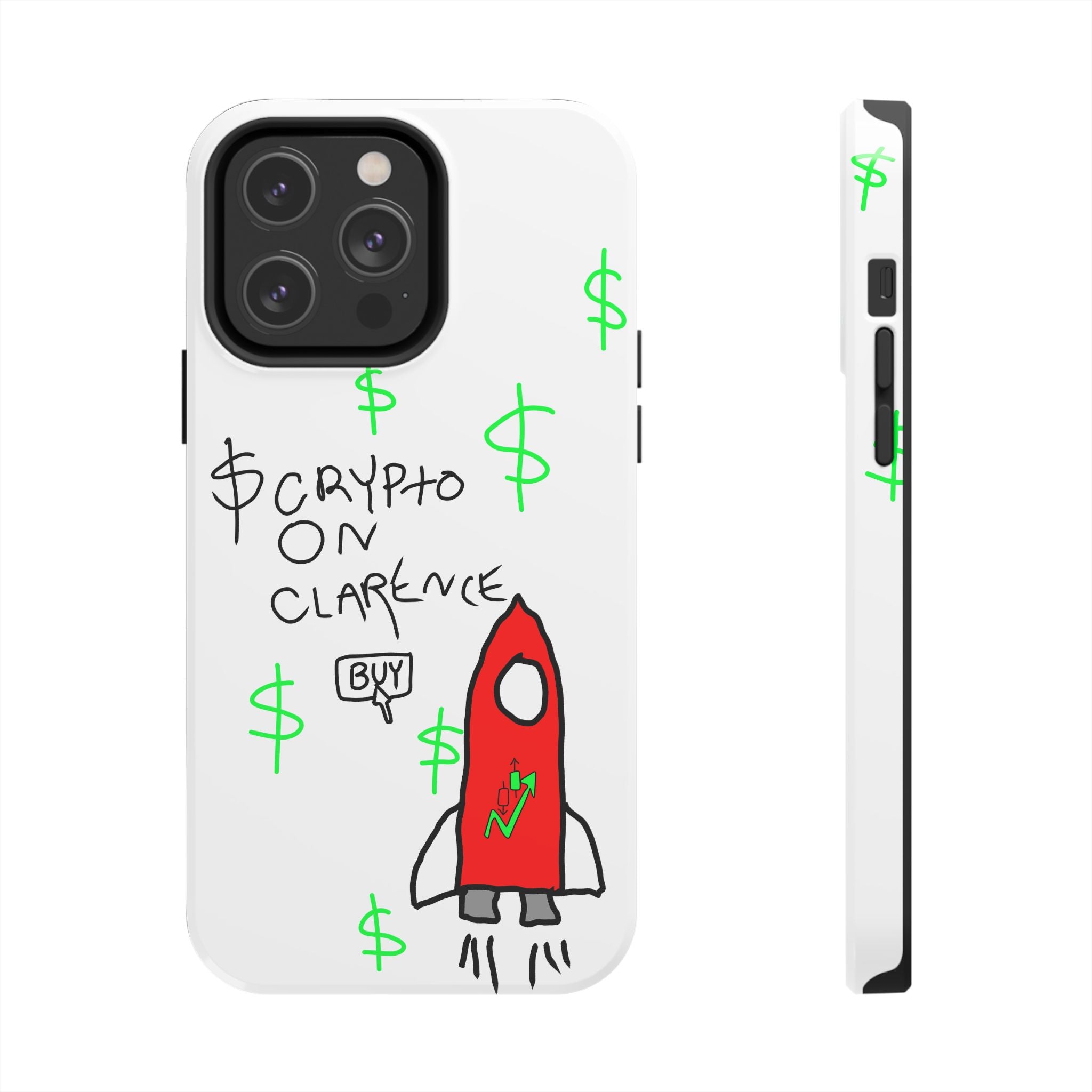 Crypto On Clarence Phone Case — Crypt Apparel Degen Design