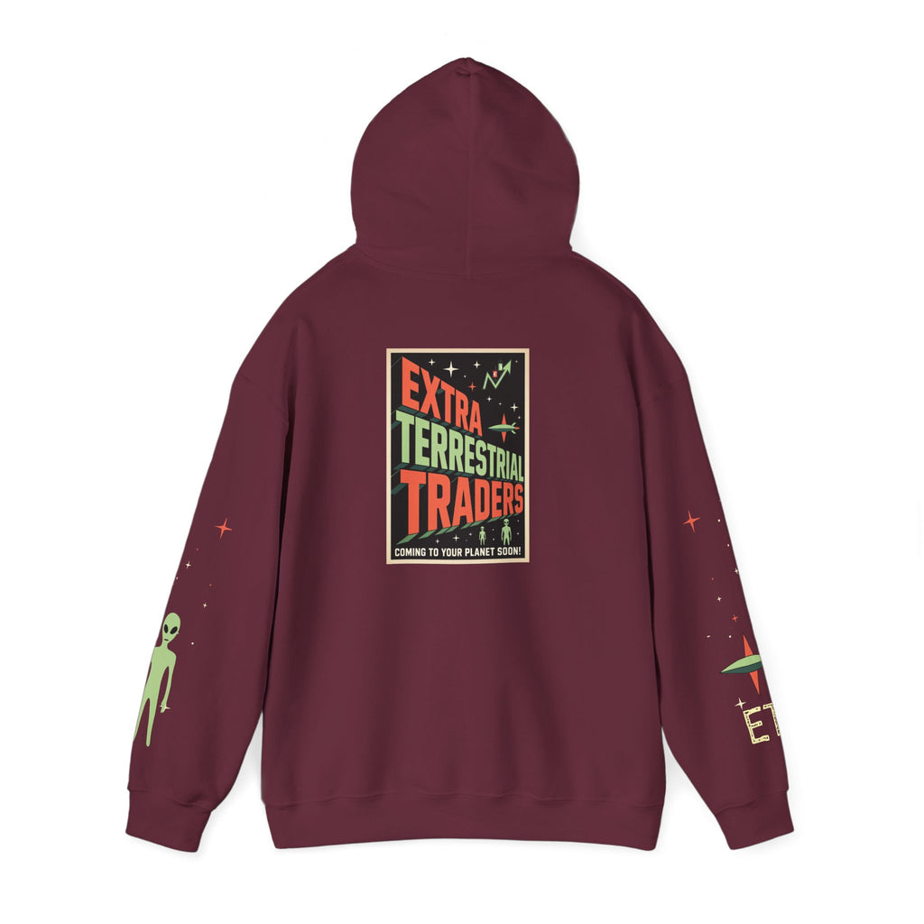 Extra Terrestrial Trader Crypto Hoodie — Crypt Apparel Graphic Sweatshirt