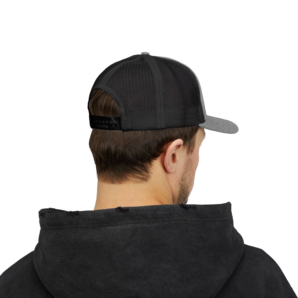 Brokenomics Crypto Trucker Cap - Crypt Apparel Distressed Arrow Graphic Snapback