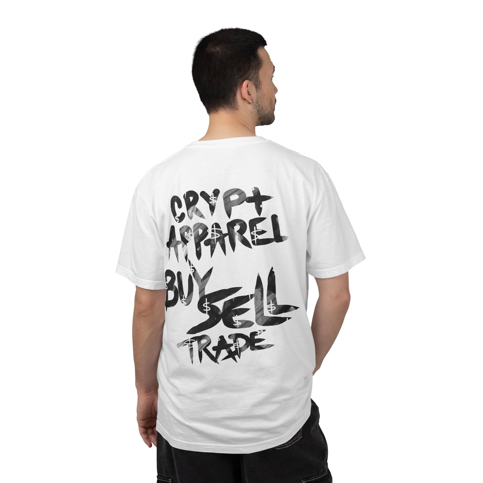 Crypt Apparel Black & White collage T-shirt | Crypto graphic tee