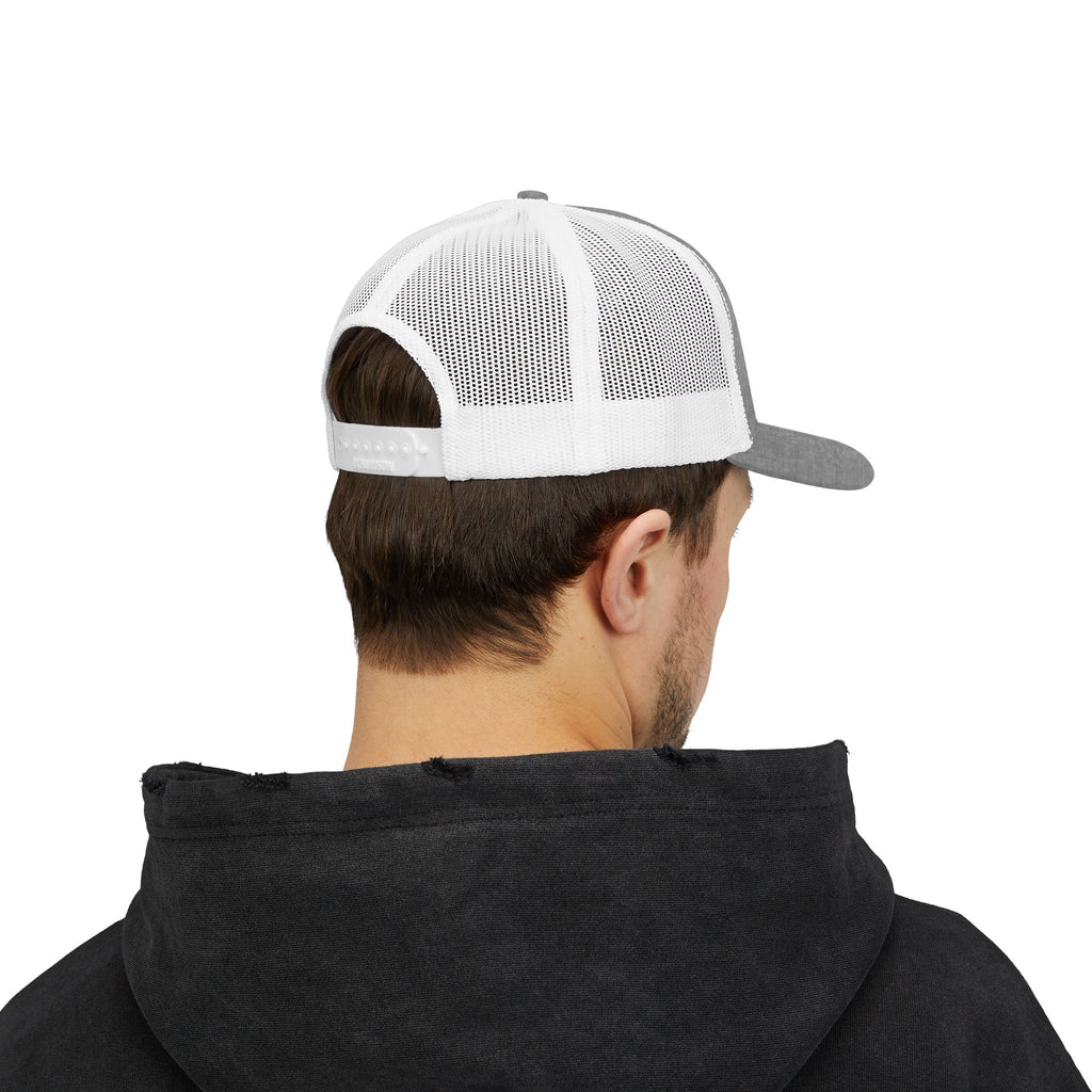 Brokenomics Crypto Trucker Cap - Crypt Apparel Distressed Arrow Graphic Snapback