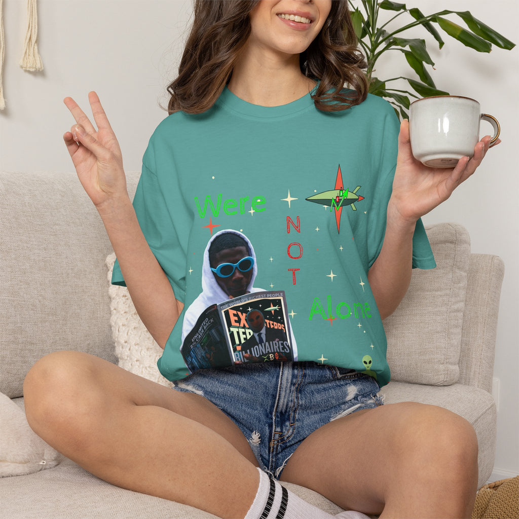 Extraterrestrial Traders Crypto T-Shirt — "We're Not Alone" Alien Graphic Tee