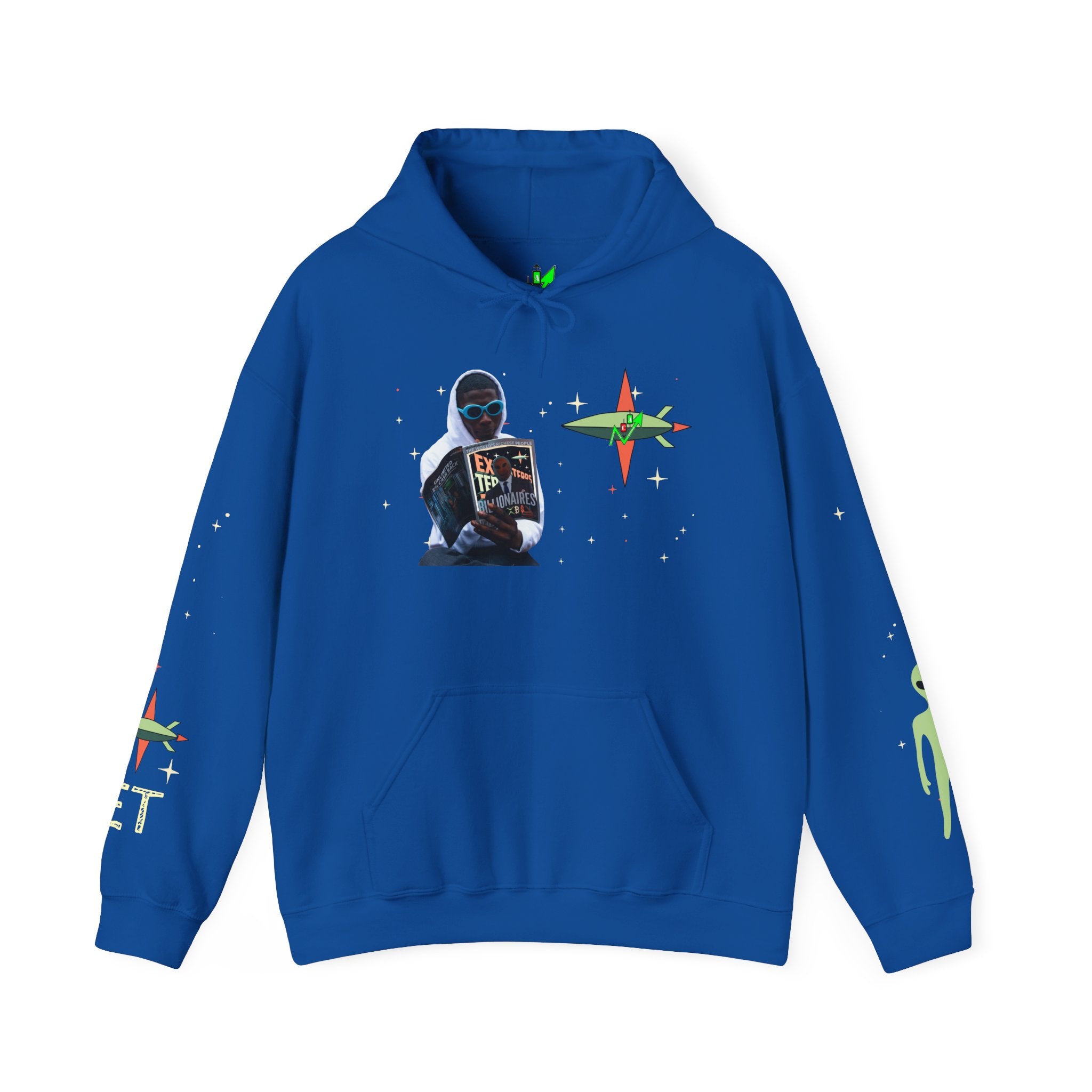 Extra Terrestrial Trader Crypto Hoodie — Crypt Apparel Graphic Sweatshirt