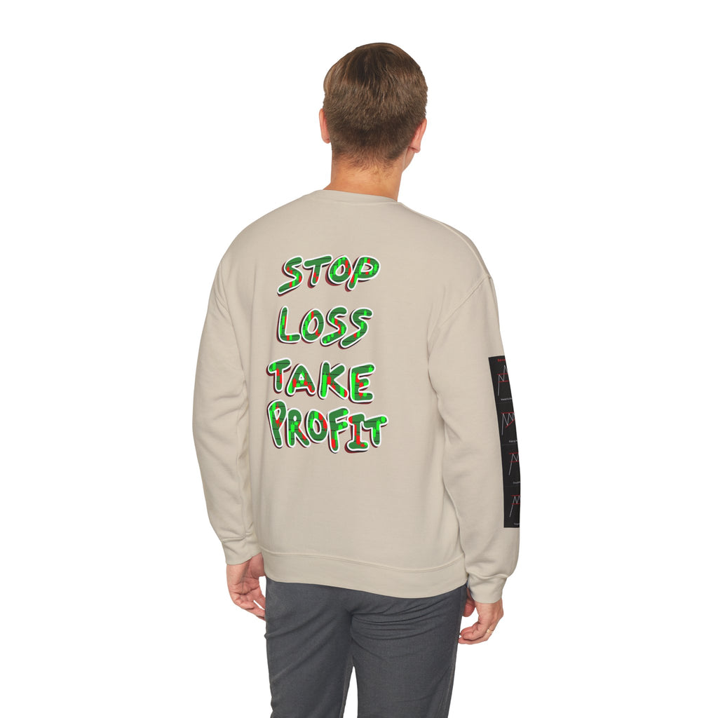 Charted Crewneck Sweatshirt — “Crypt Apparel” Graphic