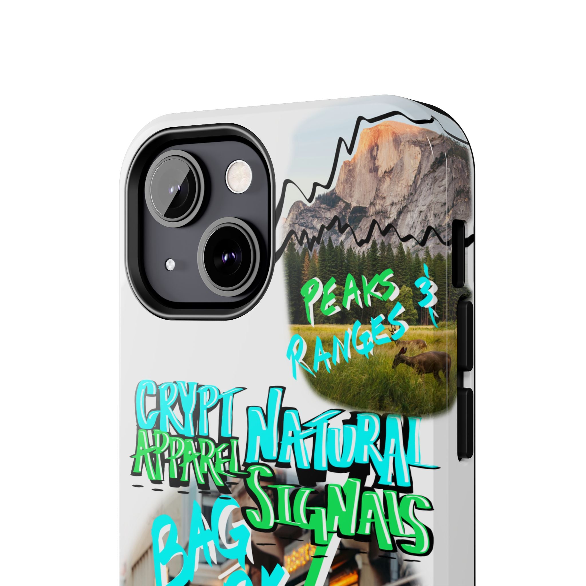 Natural Signals Tough Phone Case — Crypt Apparel Street Collage Design