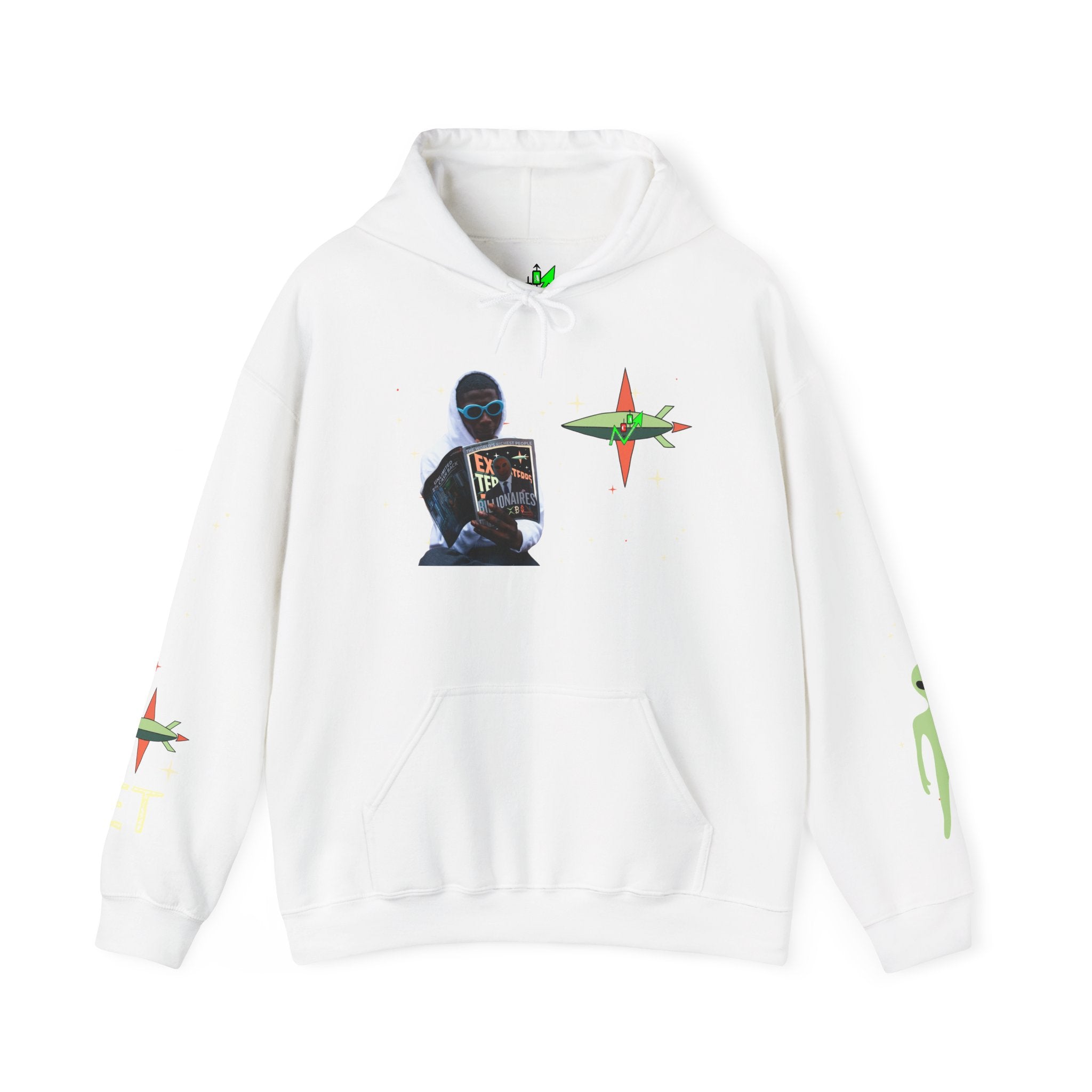 Extra Terrestrial Trader Crypto Hoodie — Crypt Apparel Graphic Sweatshirt