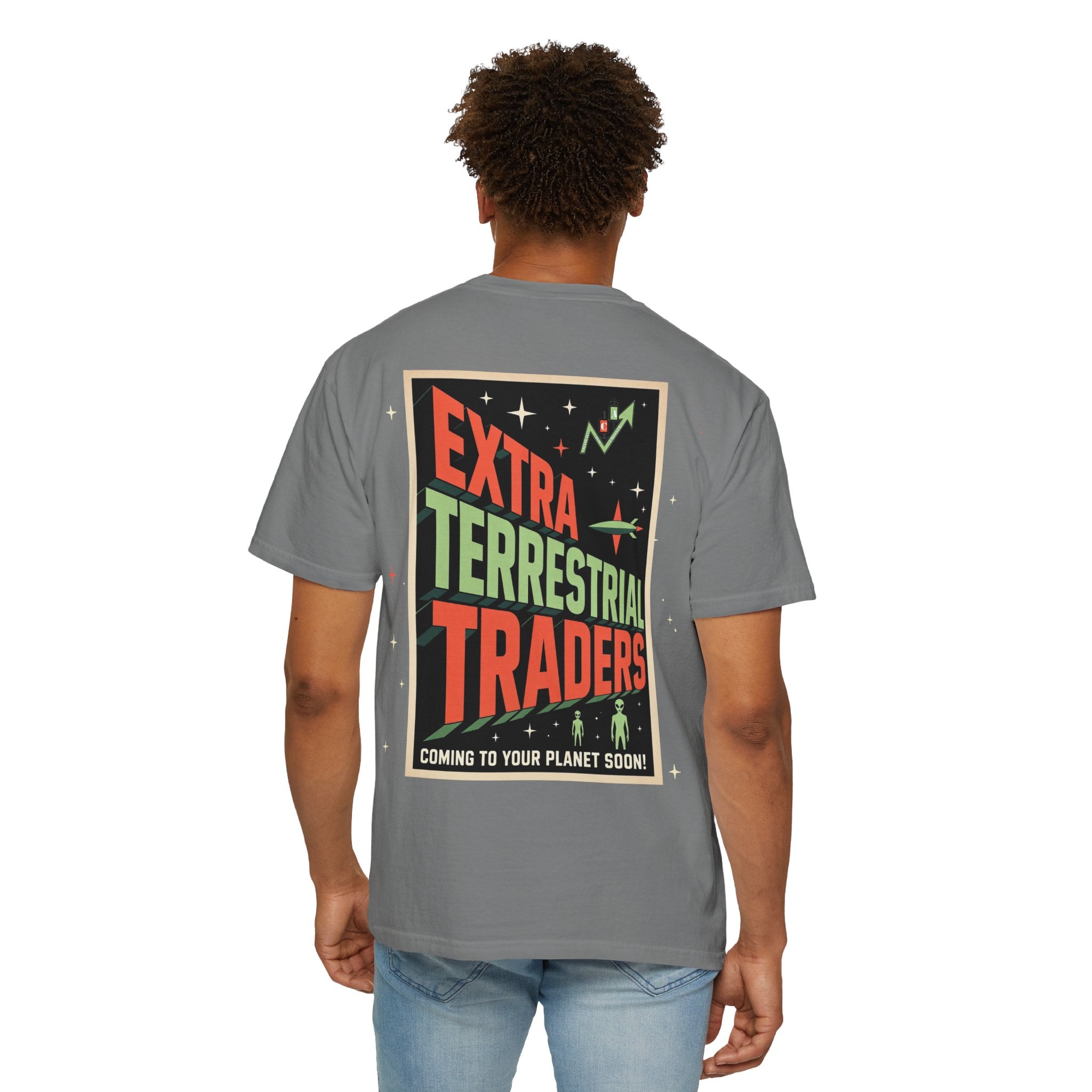 Extraterrestrial Traders Crypto T-Shirt — "We're Not Alone" Alien Graphic Tee