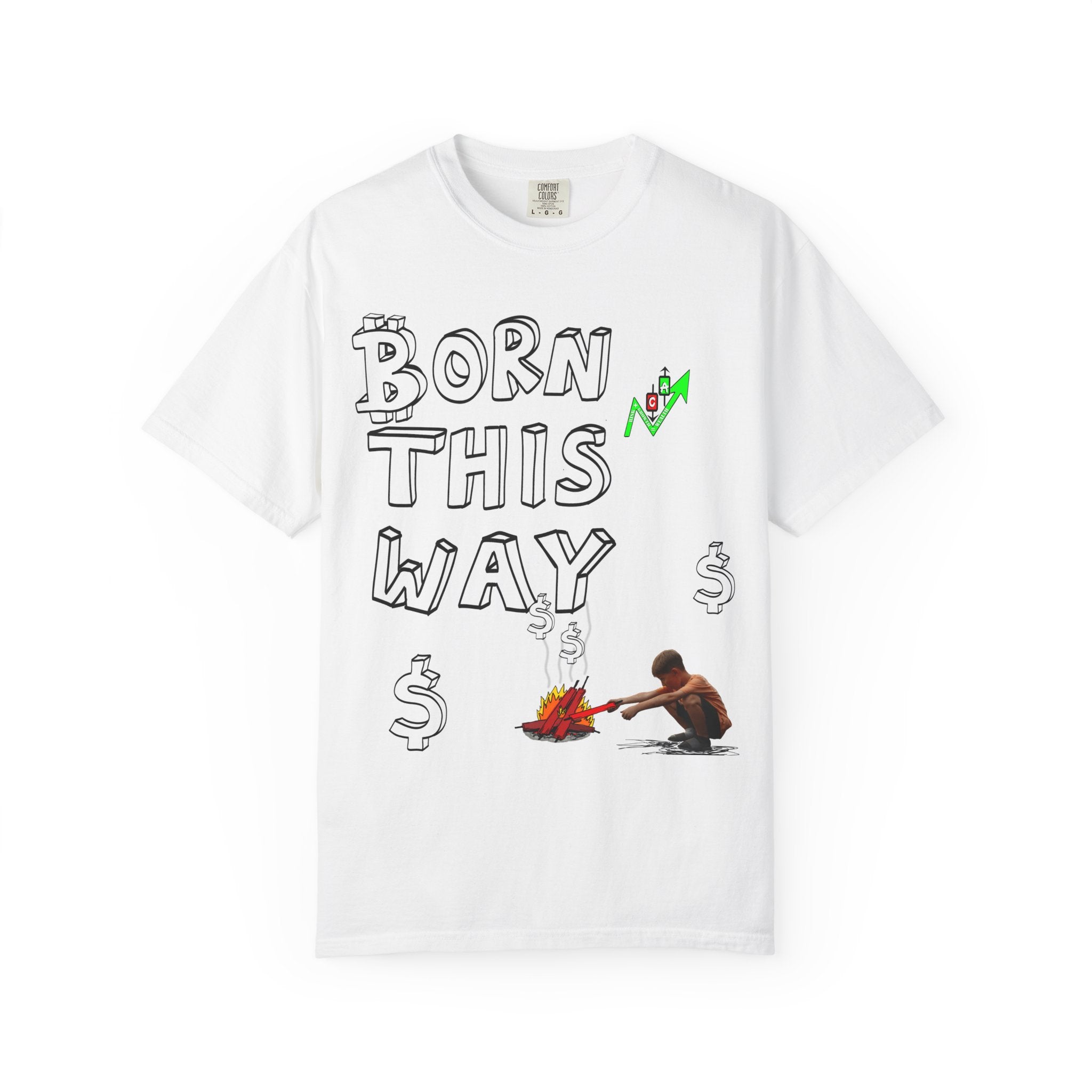 Born This Way Bitcoin inspired Crypto graphic tee | Crypt Apparel