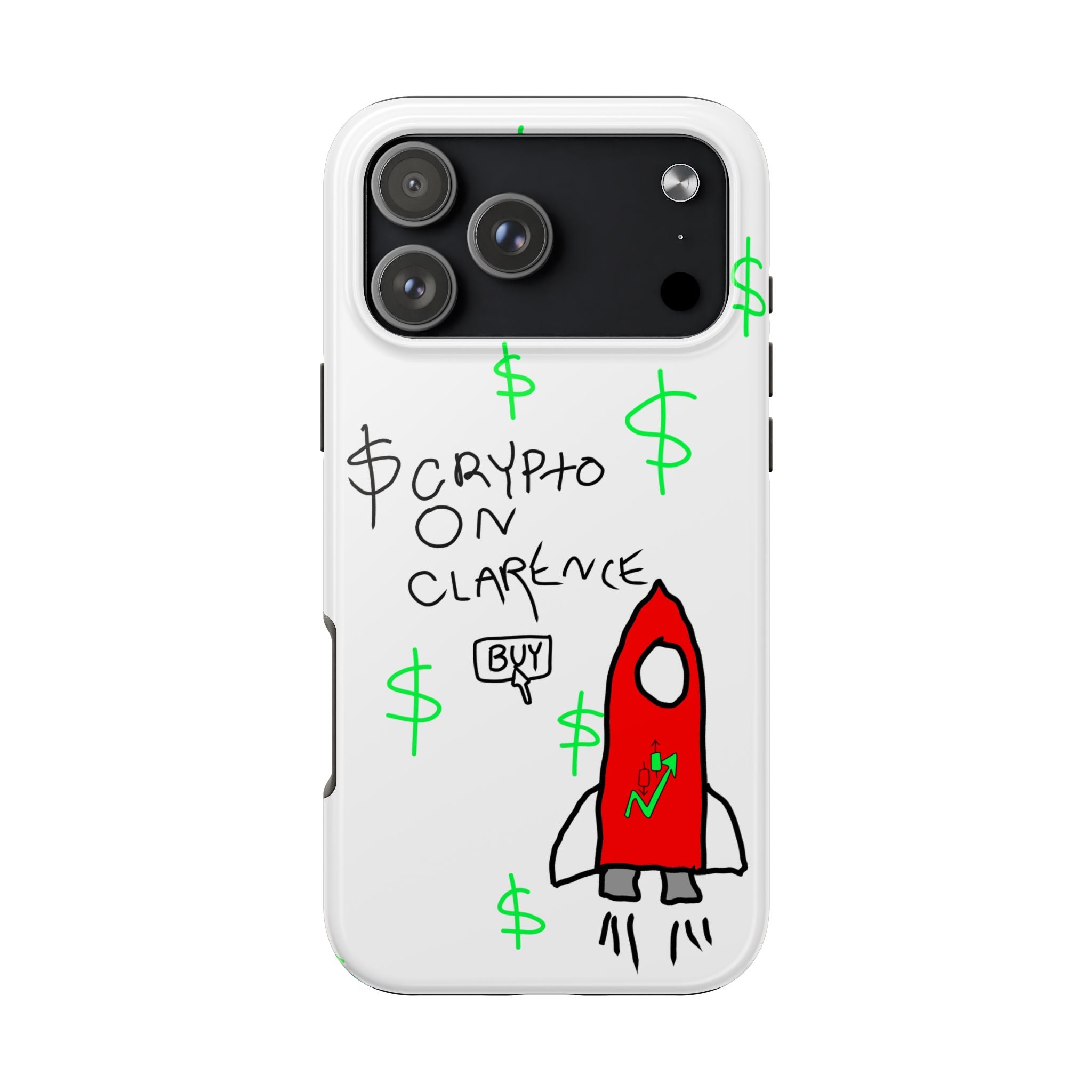 Crypto On Clarence Phone Case — Crypt Apparel Degen Design