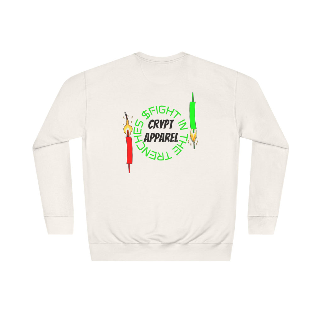The Trenches Crewneck Sweatshirt — Crypt Apparel Crypto Graphic Pullover