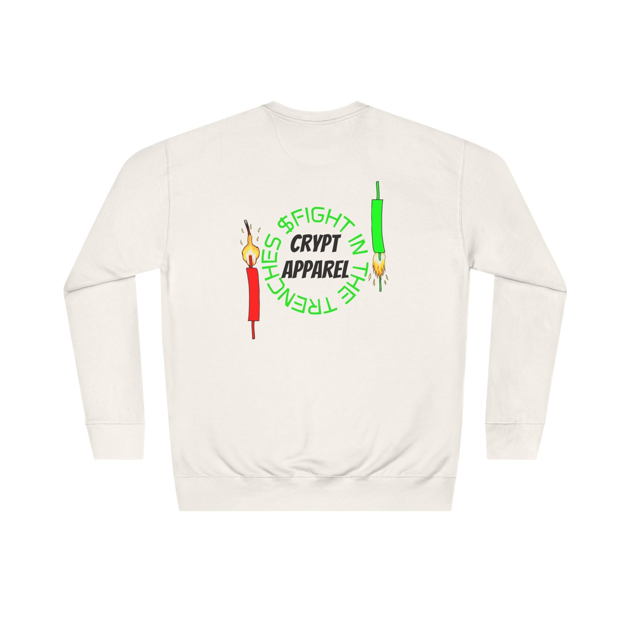 The Trenches Crewneck Sweatshirt — Crypt Apparel Crypto Graphic Pullover