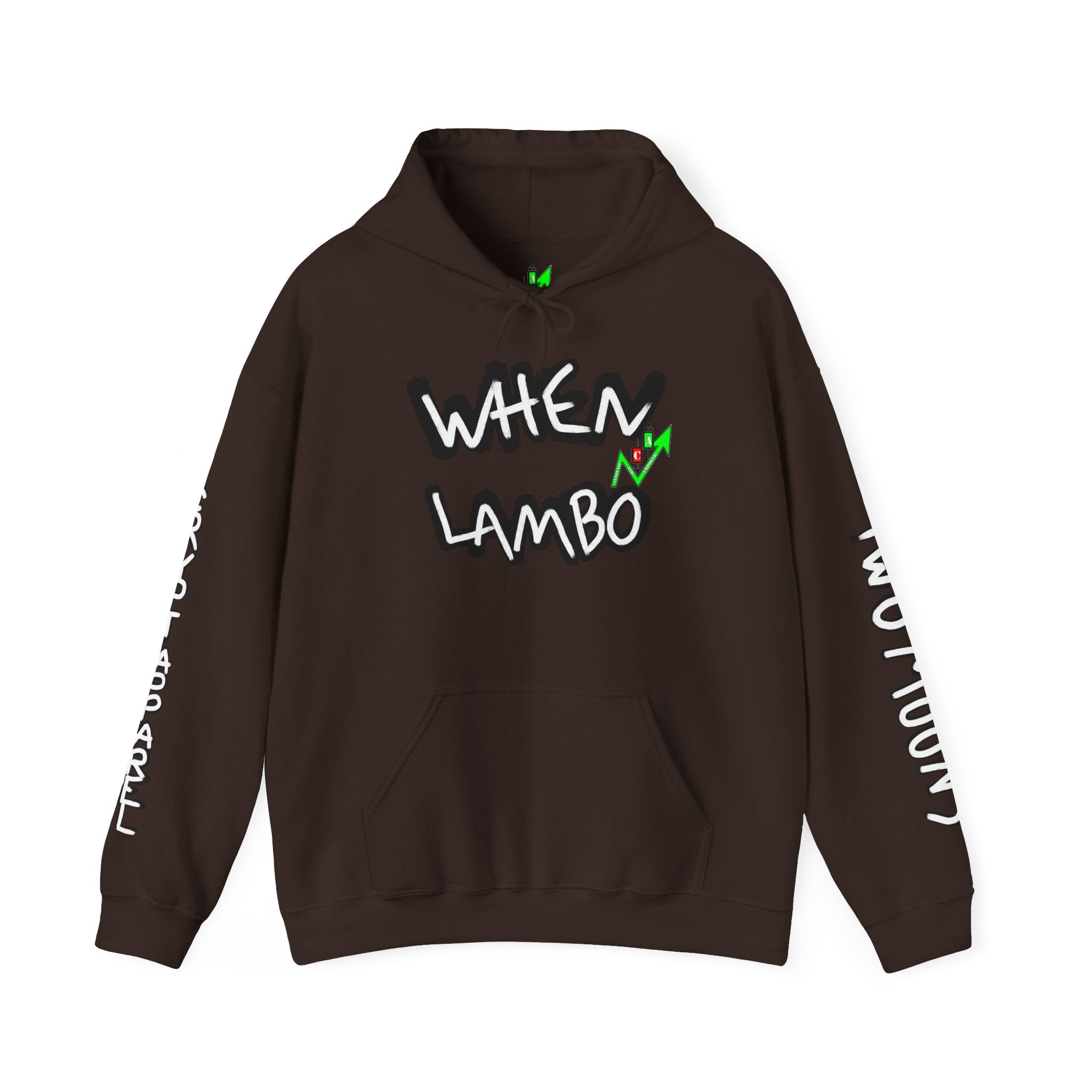 When Lambo Crypto Hoodie | Crypt Apparel Bitcoin Inspired Graffiti Design