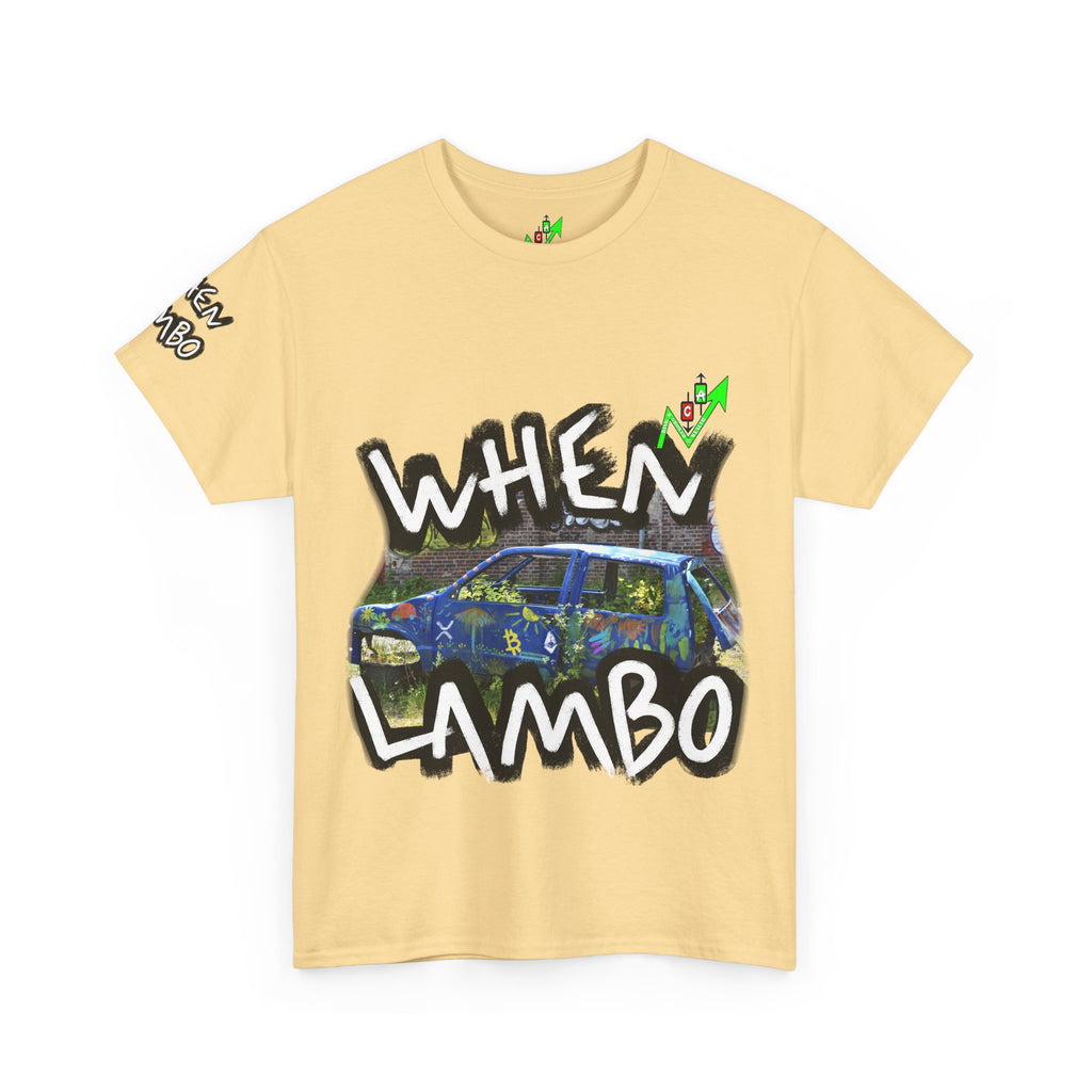 When Lambo Bitcoin inspired Crypto Graphic Tee | Crypt Apparel Car Streetwear