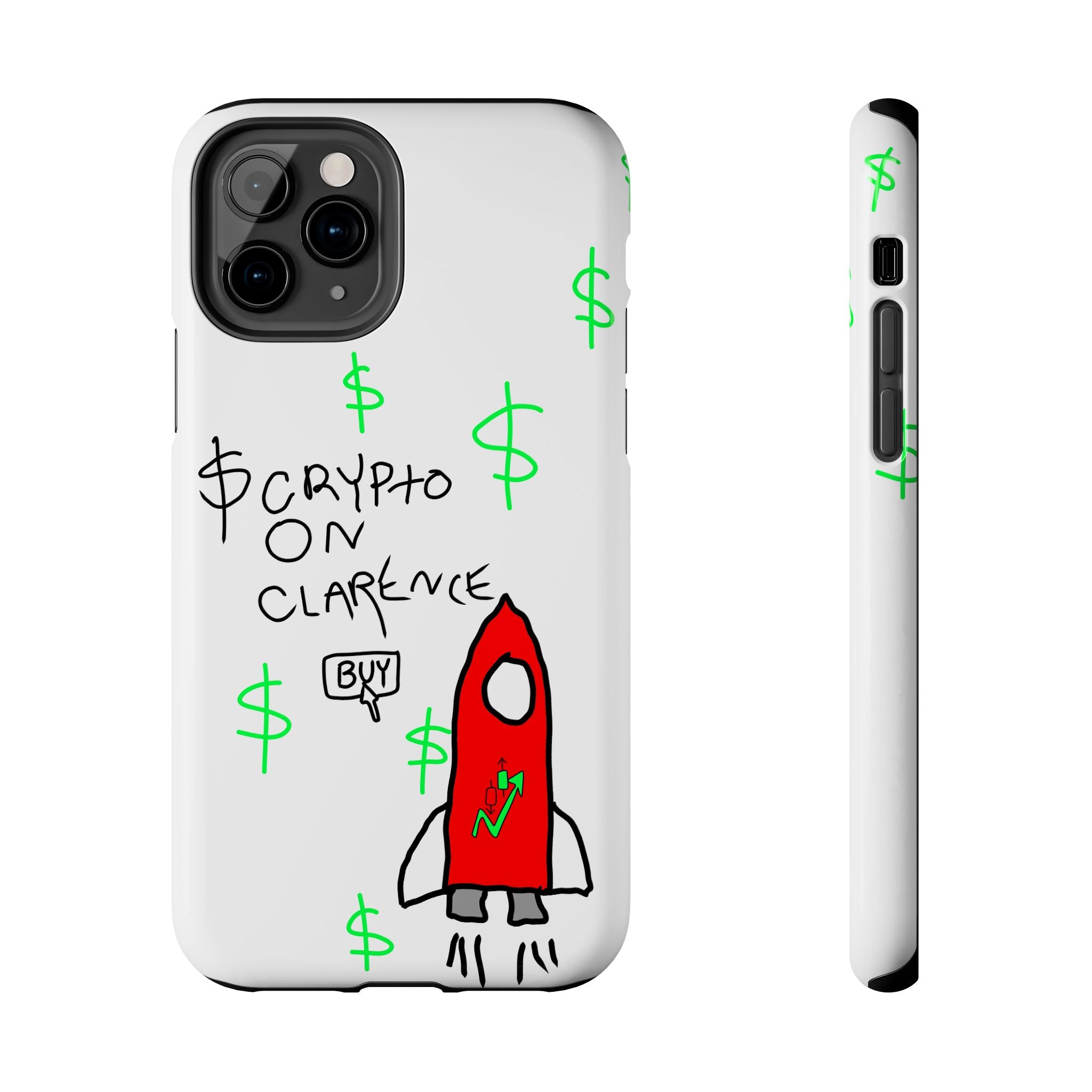 Crypto On Clarence Phone Case — Crypt Apparel Degen Design