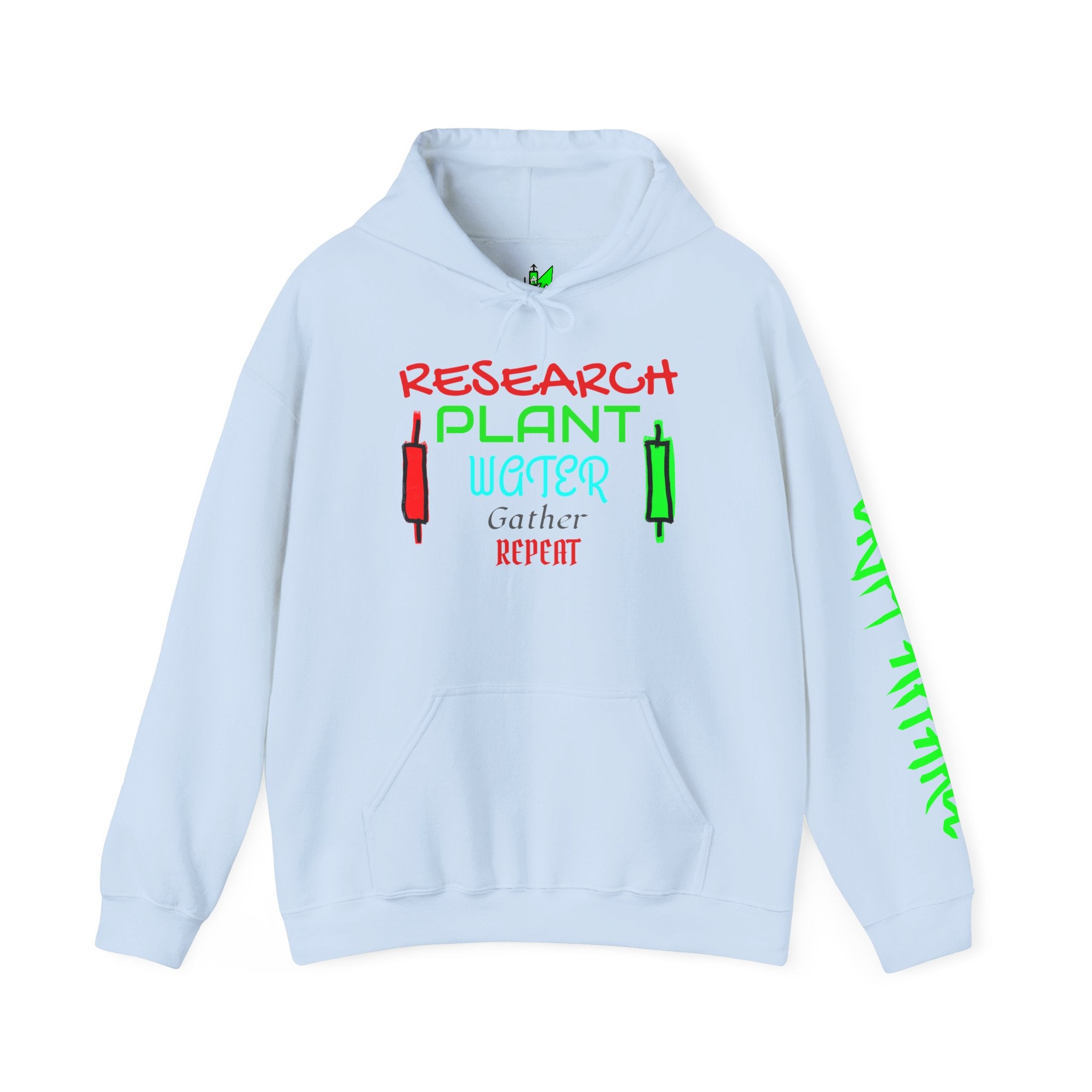 Growing Candles Crypto Hoodie | Crypt Apparel Nurturing Charts