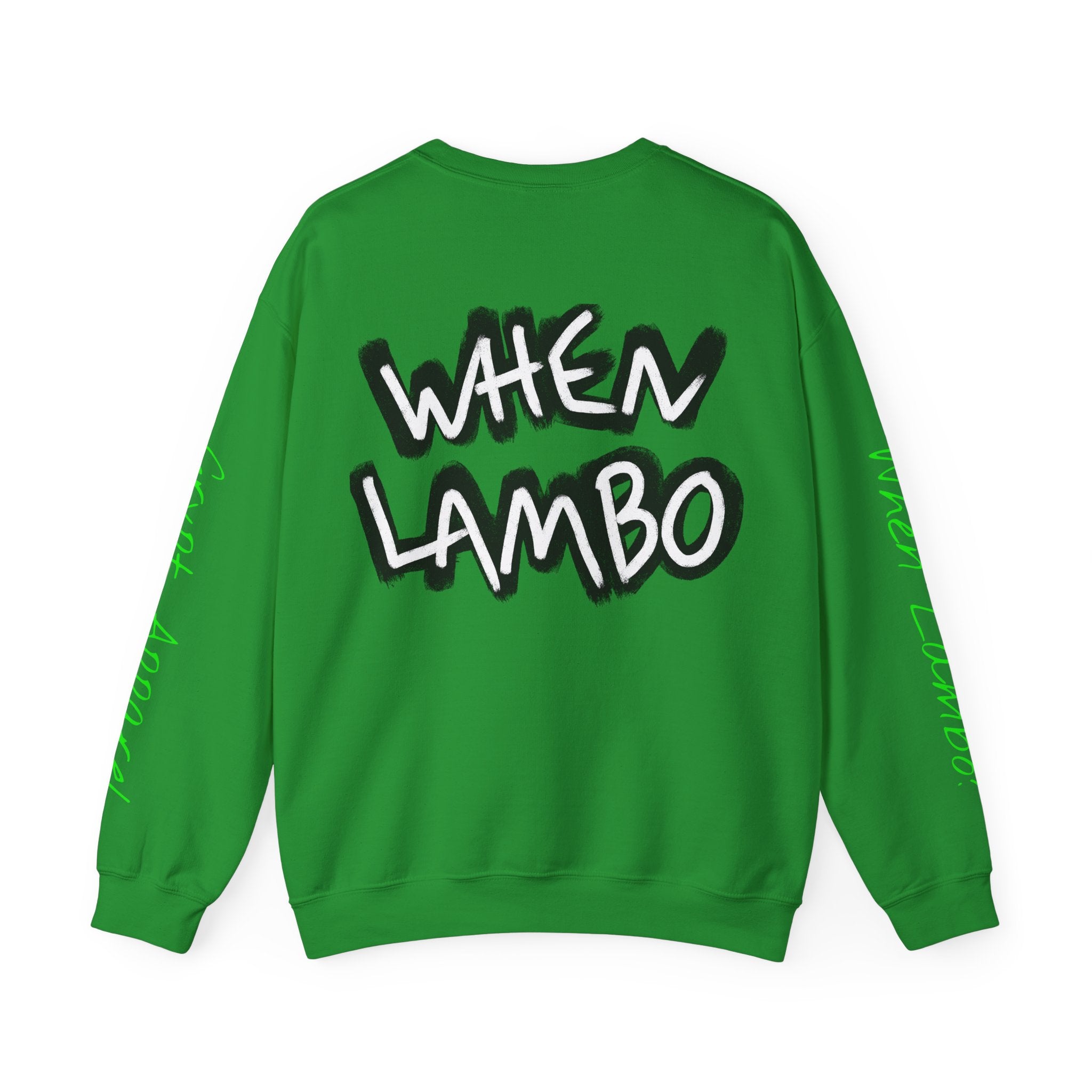 When Lambo Bitcoin inspired Graphic Crewneck Sweatshirt | Crypto Art Streetwear