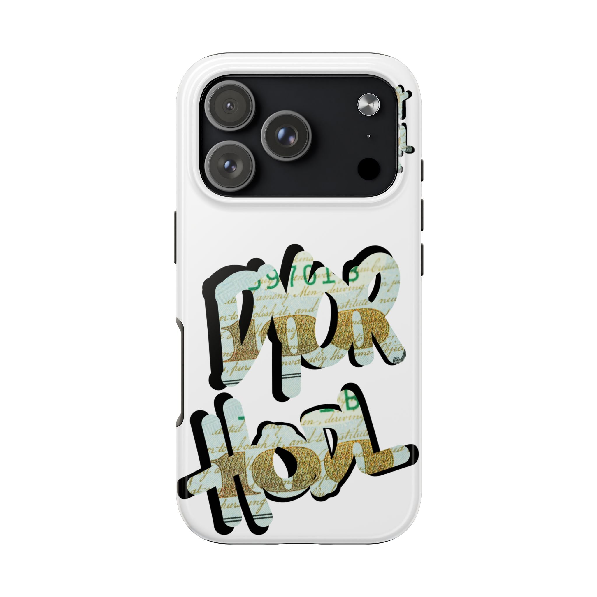 Tough Phone Case — Vintage Money Graffiti "Paper Hodl" Design