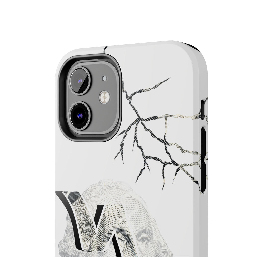 Brokenomics Crypto Tough Phone Case — 'Crypt Apparel' Cracked Dollar Graphic Protective Cover