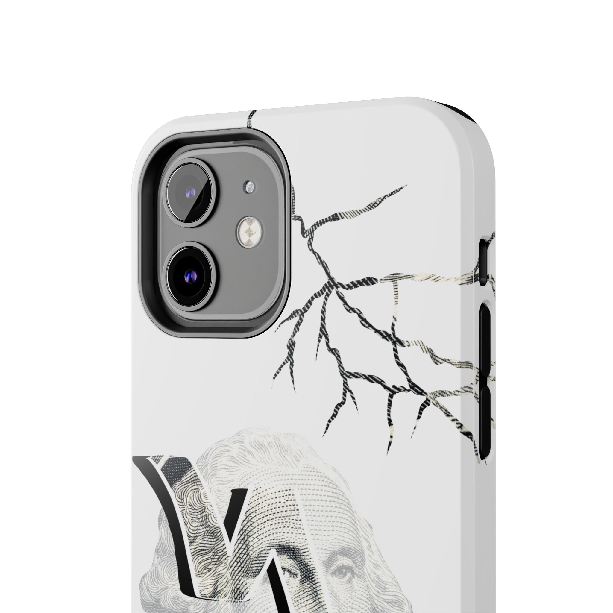 Brokenomics Crypto Tough Phone Case — 'Crypt Apparel' Cracked Dollar Graphic Protective Cover