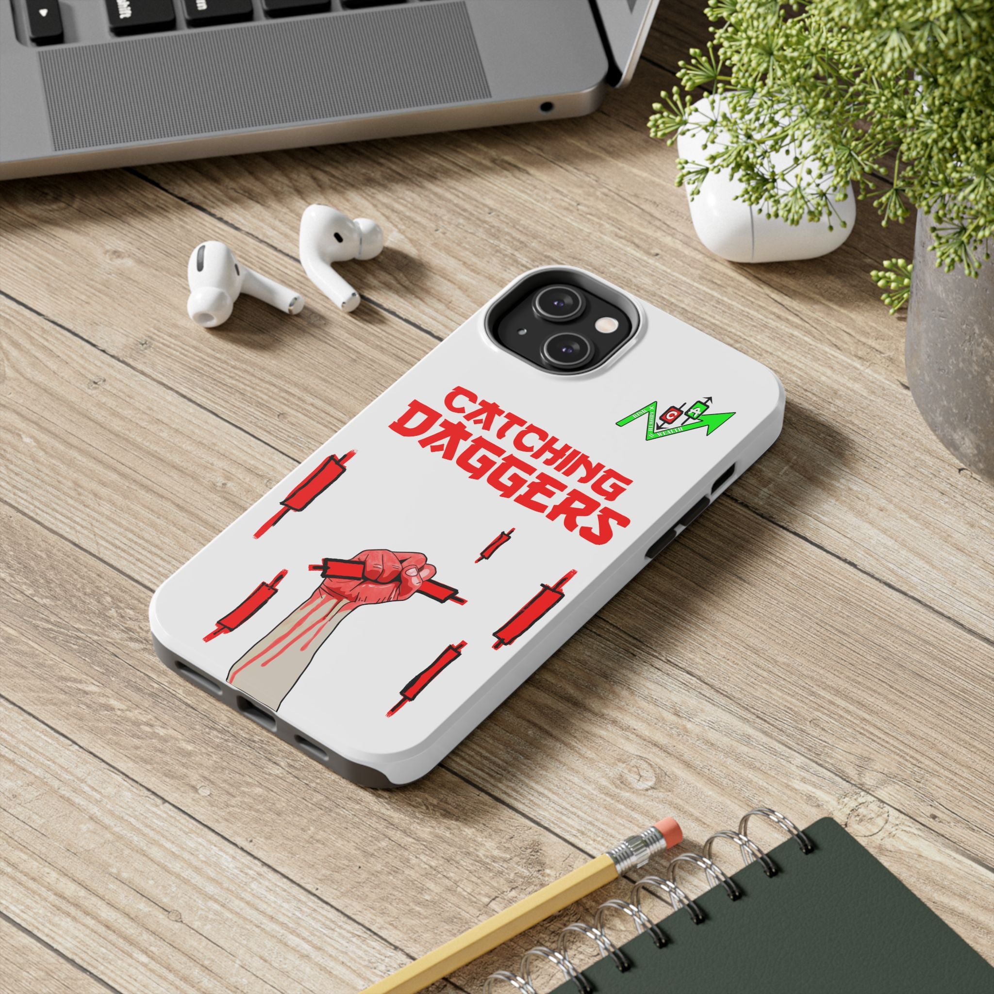 Catching Daggers Tough Phone Case — Crypt Apparel Graphic Protective Cover