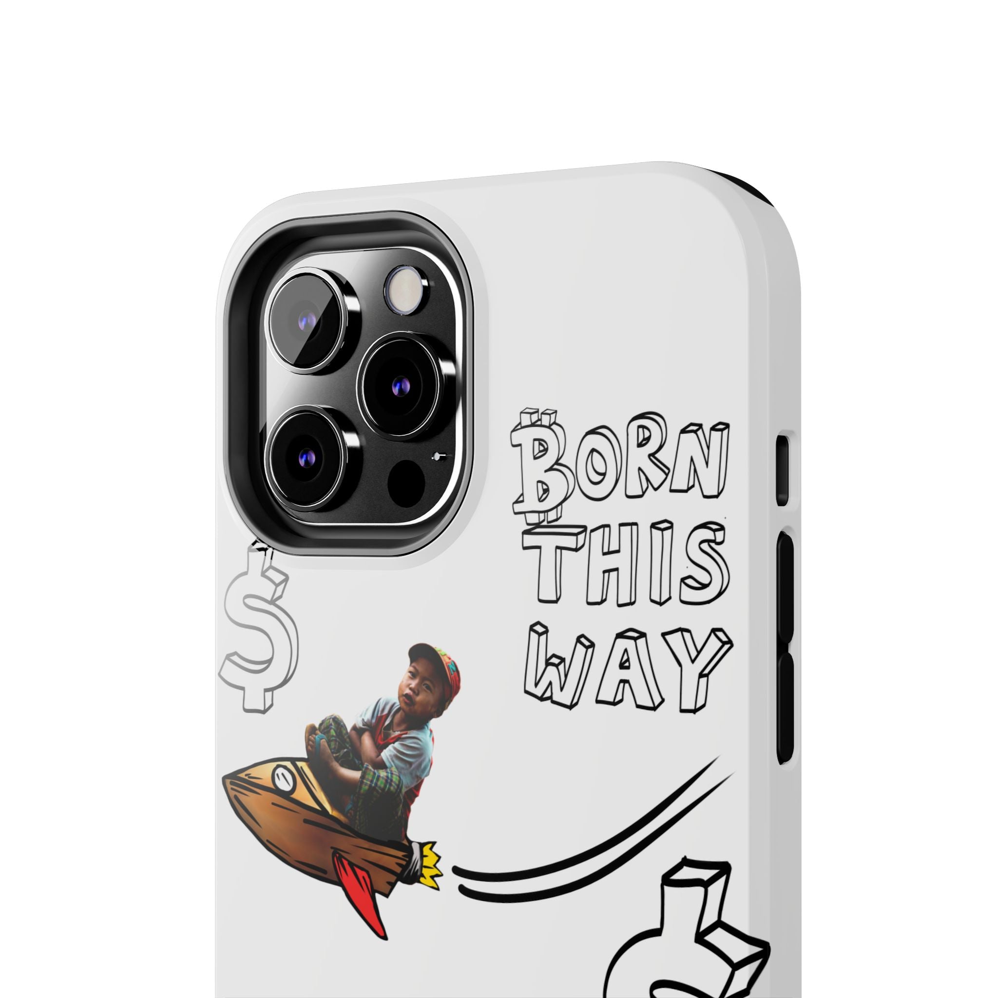 Born This Way Phone Case — "Crypt Apparel" Crypto Protective Case
