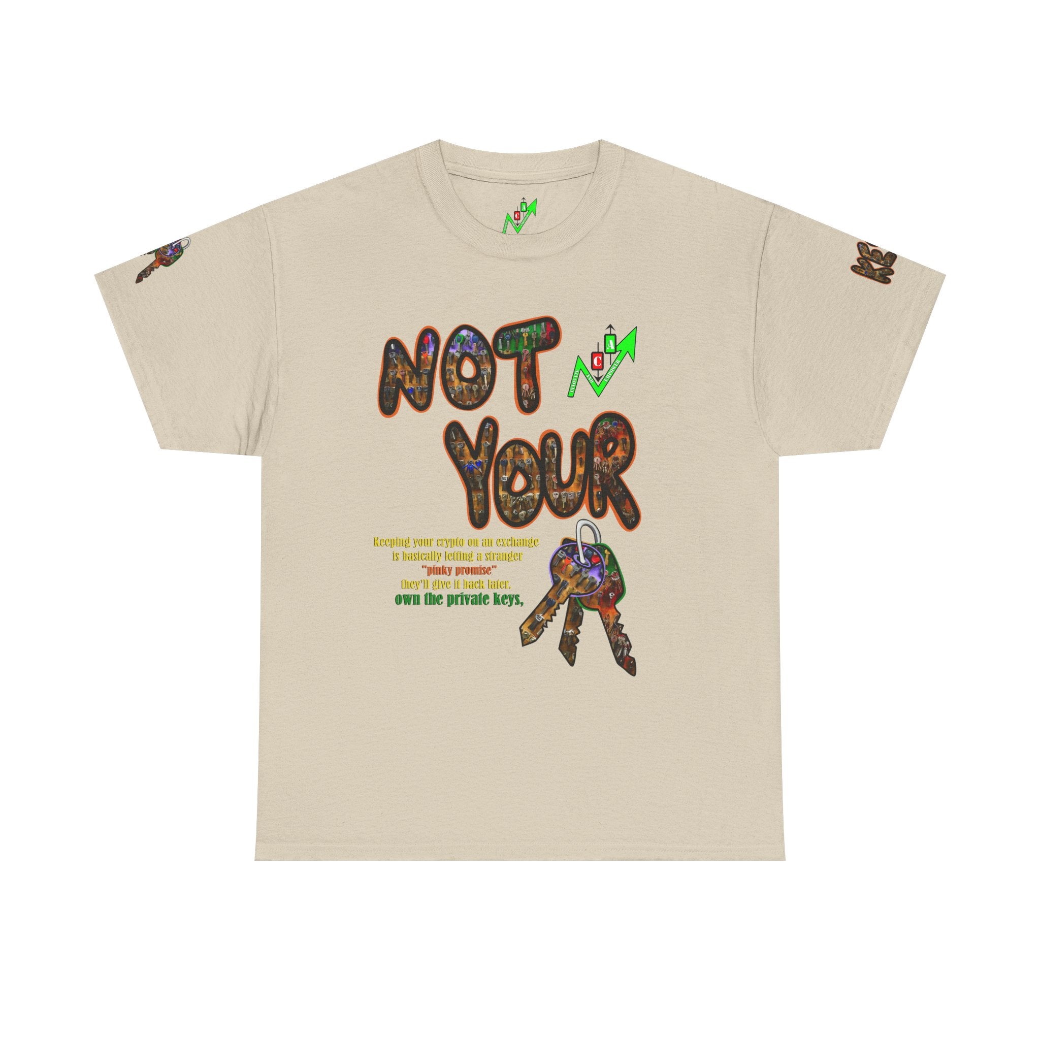 Not Your Keys Graphic Tee — "Crypt Apparel" Statement T-Shirt