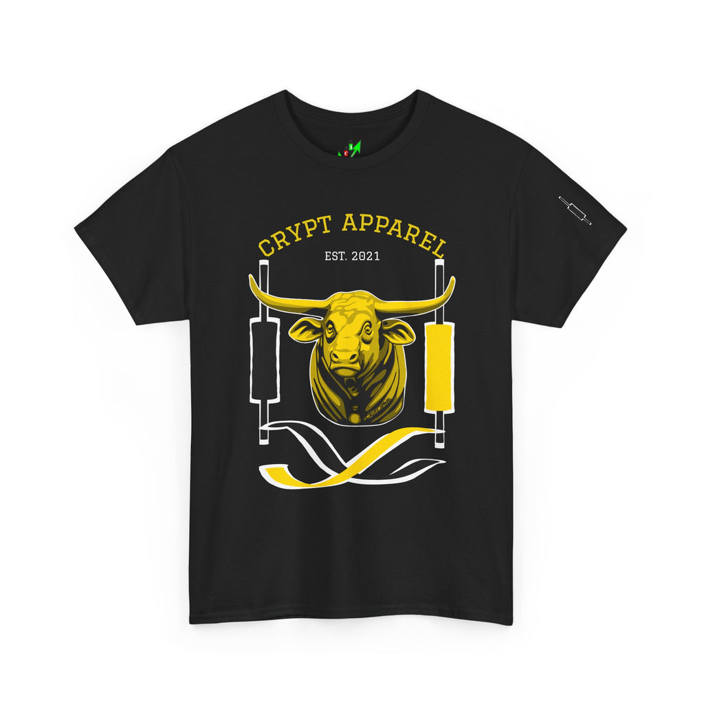 Golden Cross Bull Market Tee — "Crypt Apparel" Crypto Trading Stock Trading T-Shirt
