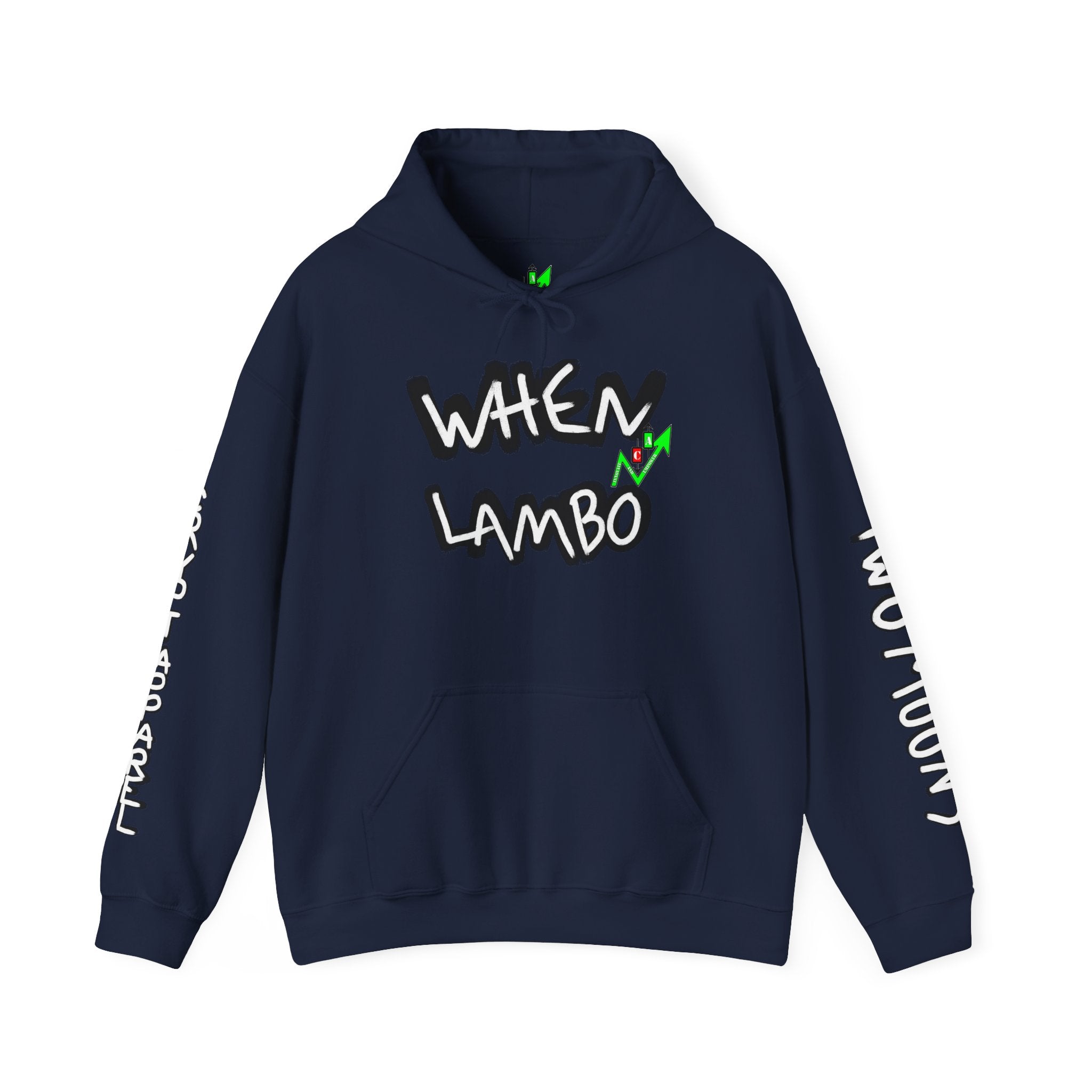 When Lambo Crypto Hoodie | Crypt Apparel Bitcoin Inspired Graffiti Design