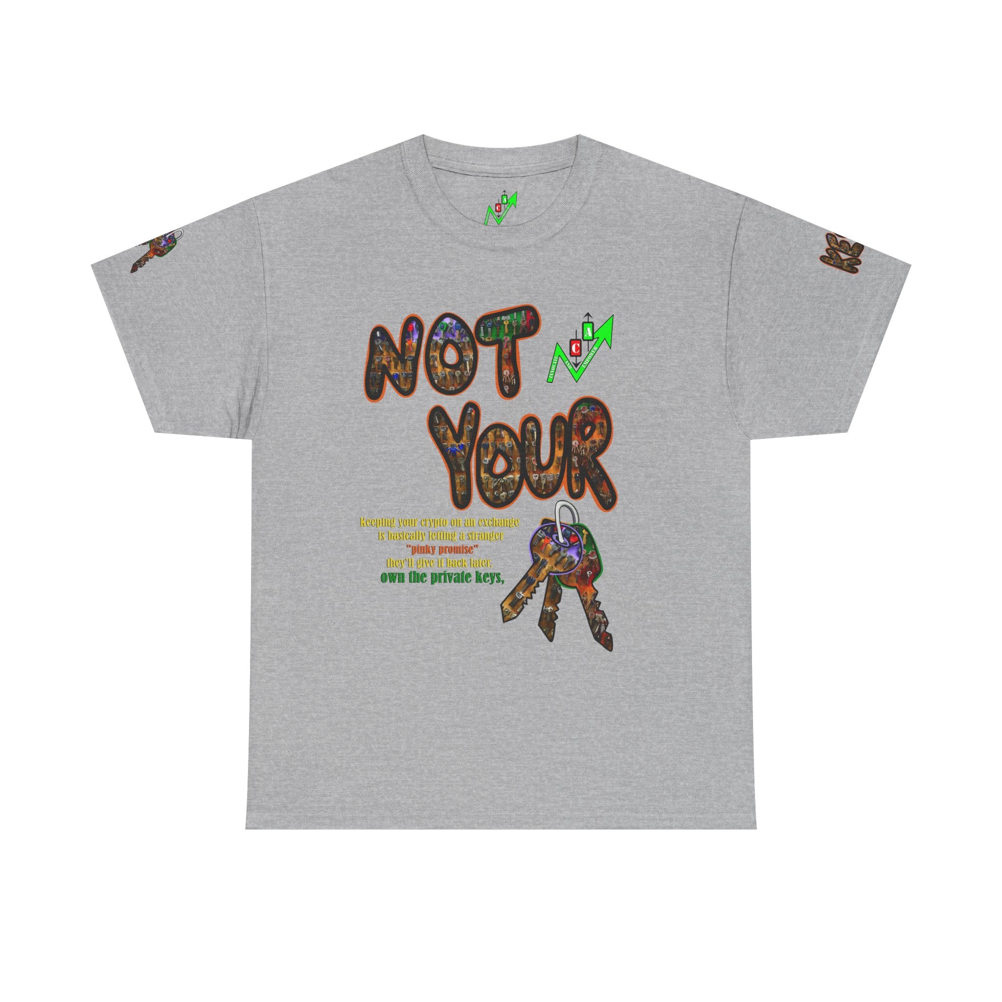 Not Your Keys Graphic Tee — "Crypt Apparel" Statement T-Shirt
