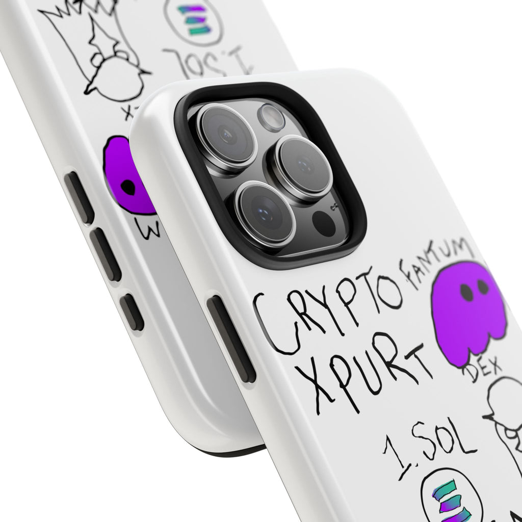 Meme Coin Millionaire Tough Phone Case — Crypto Meme Coin Doodle Design ("Meme Coin Milyunr")