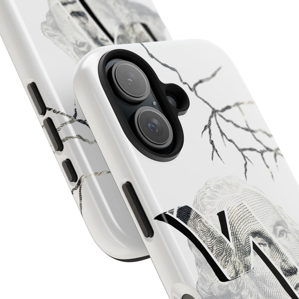 Brokenomics Crypto Tough Phone Case — 'Crypt Apparel' Cracked Dollar Graphic Protective Cover
