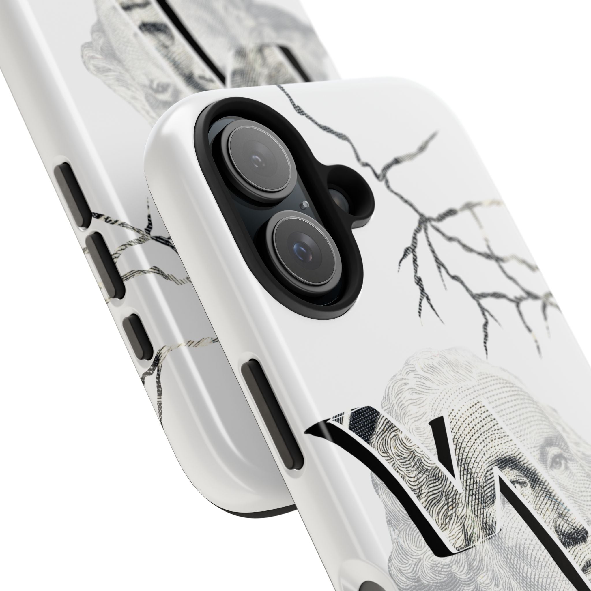 Brokenomics Crypto Tough Phone Case — 'Crypt Apparel' Cracked Dollar Graphic Protective Cover