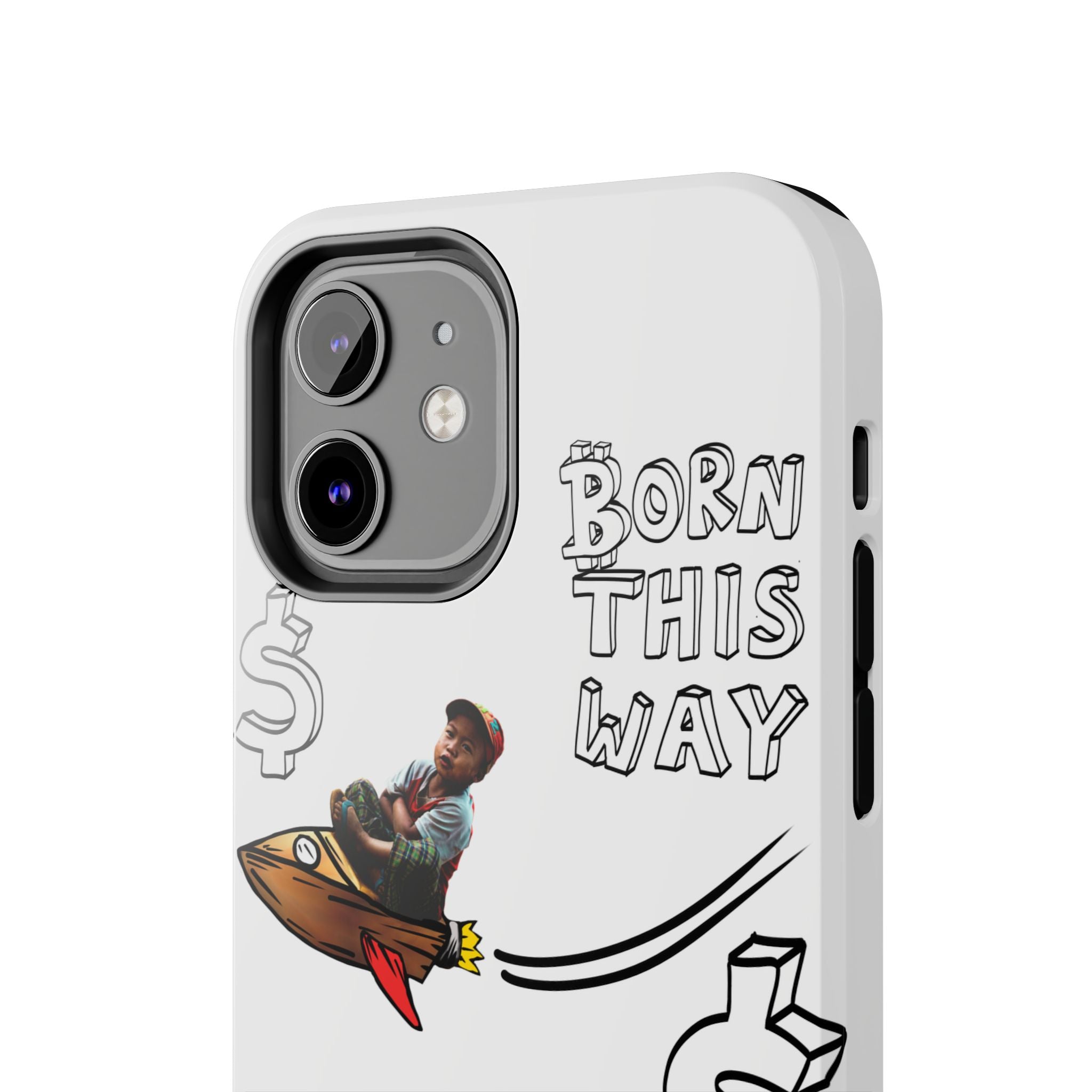 Born This Way Phone Case — "Crypt Apparel" Crypto Protective Case
