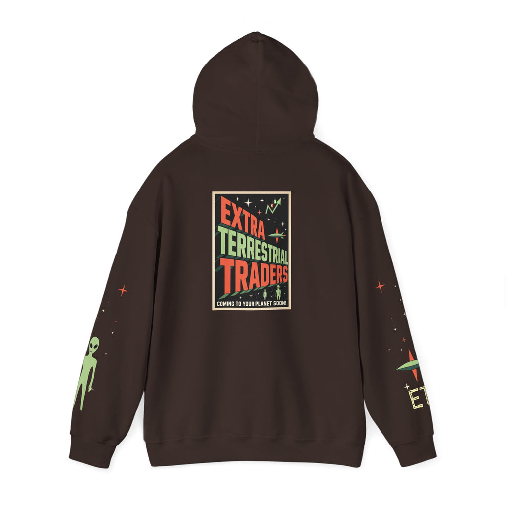 Extra Terrestrial Trader Crypto Hoodie — Crypt Apparel Graphic Sweatshirt