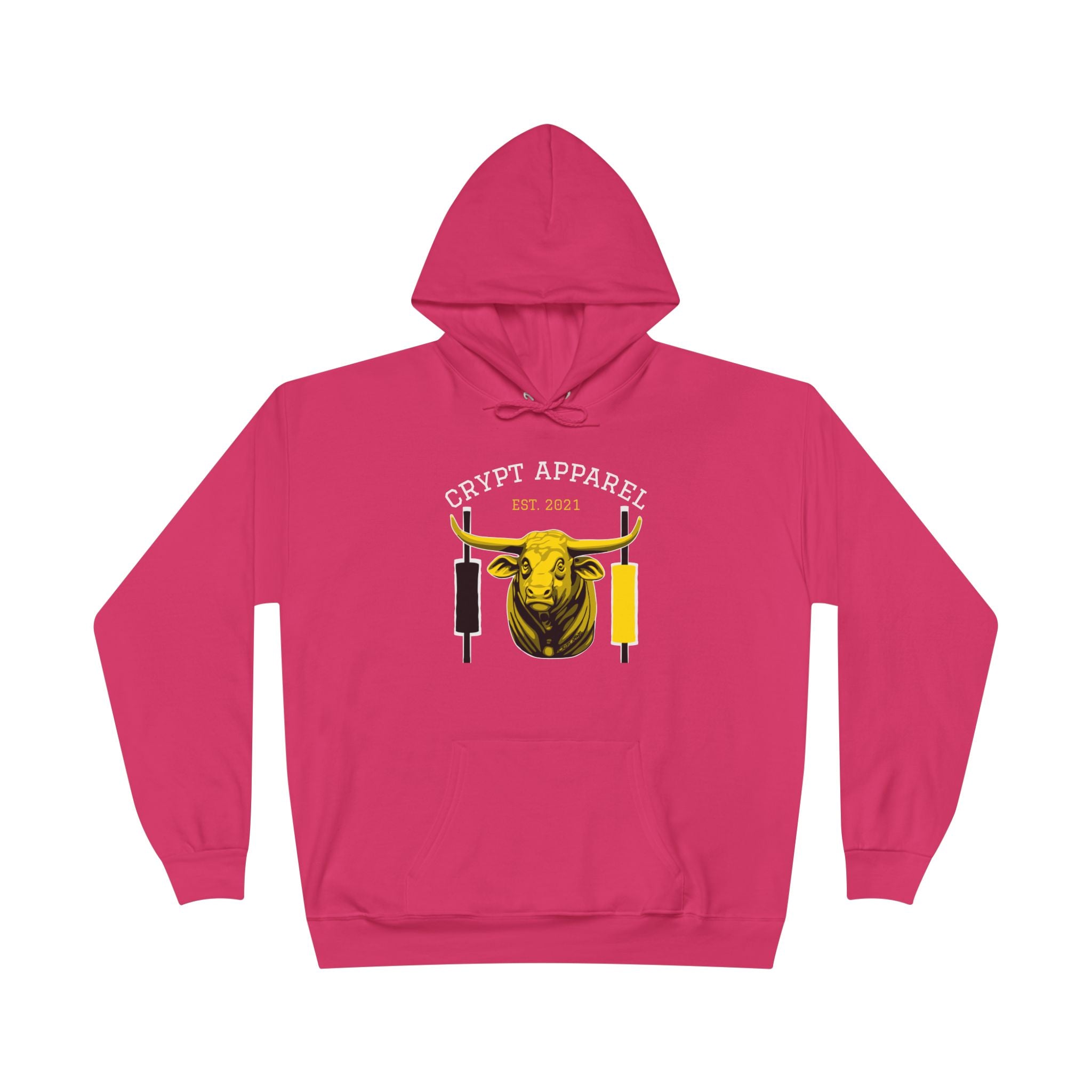 Golden Cross Bull Market Hoodie — 'Crypt Apparel' Crypto Trading Graphic Pullover
