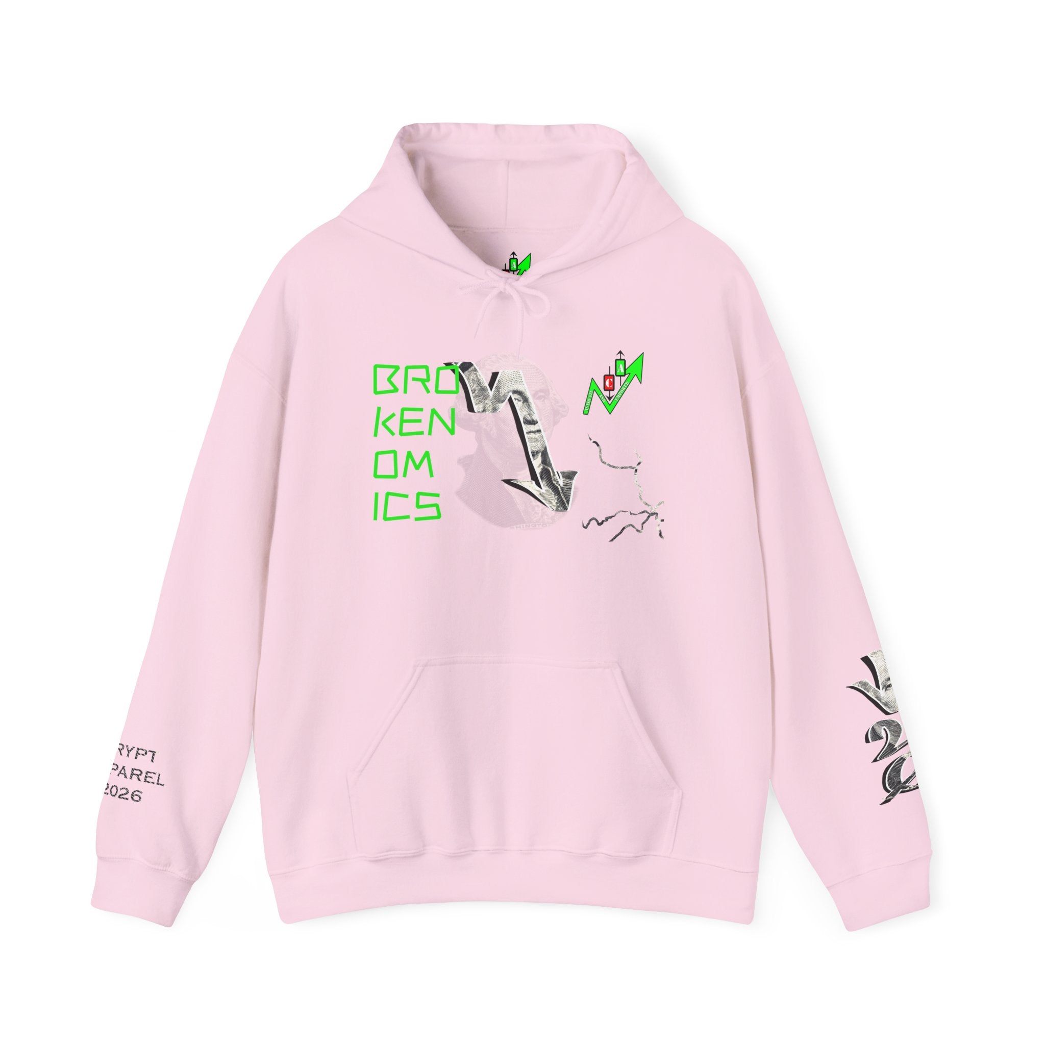 Brokenomics Crypto Hoodie — Straight to Zero trading sweatshirt "Crypt Apparel"