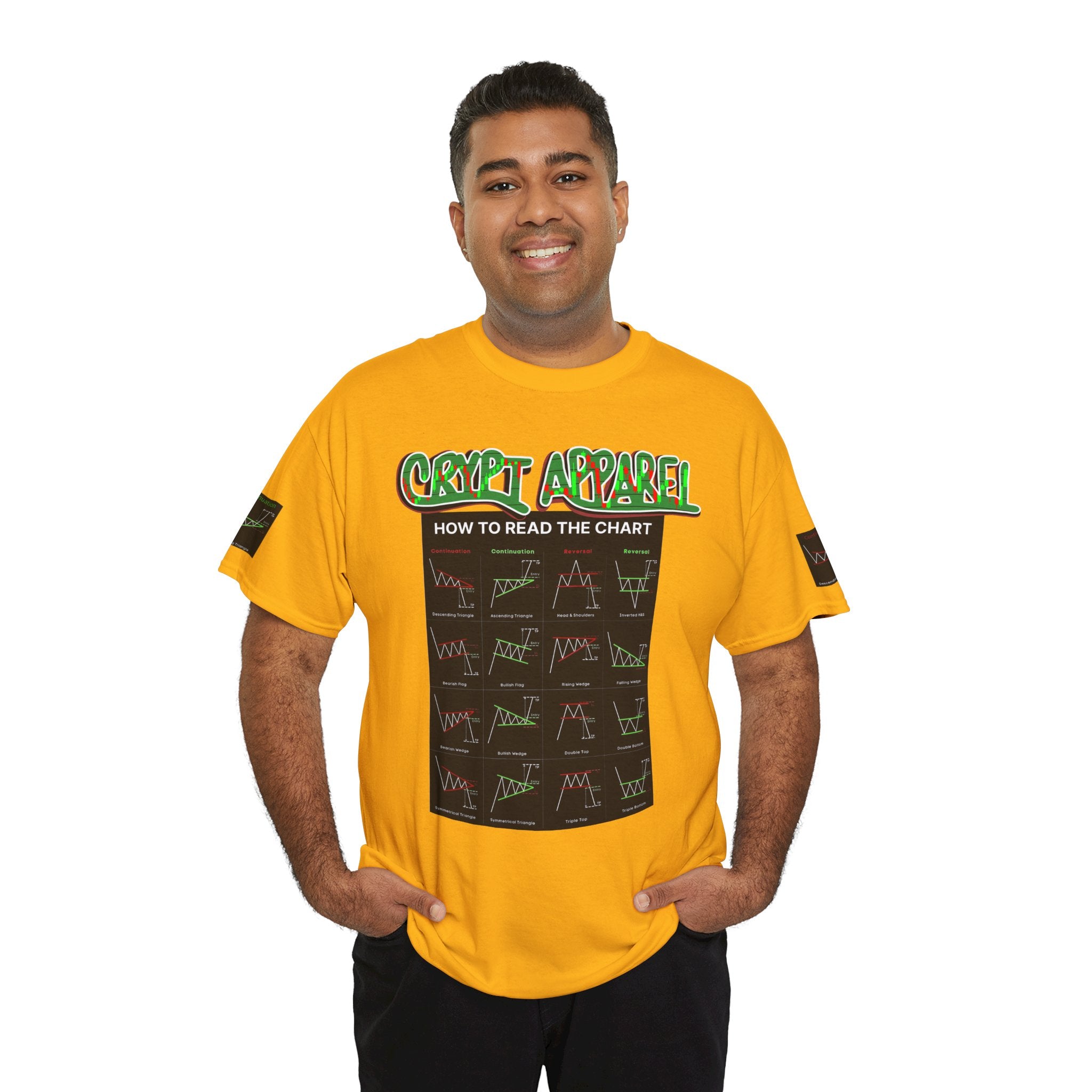 Charted Tee — "Crypt Apparel" Trading Chart Shirt