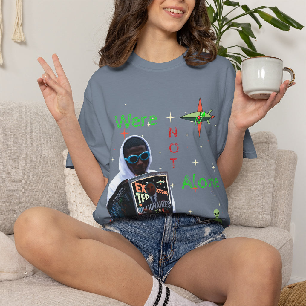 Extraterrestrial Traders Crypto T-Shirt — "We're Not Alone" Alien Graphic Tee