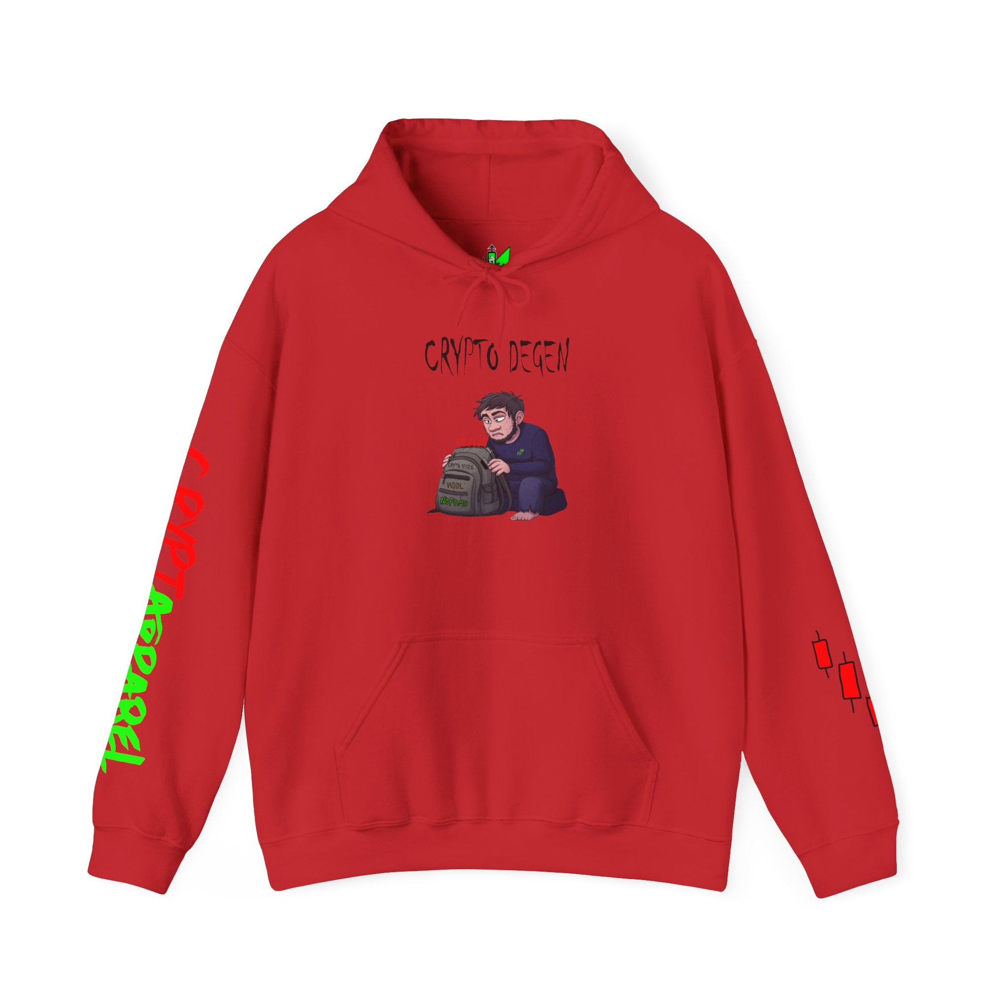 Crypto Degen Hoodie — Crypt Apparel Graphic Pullover
